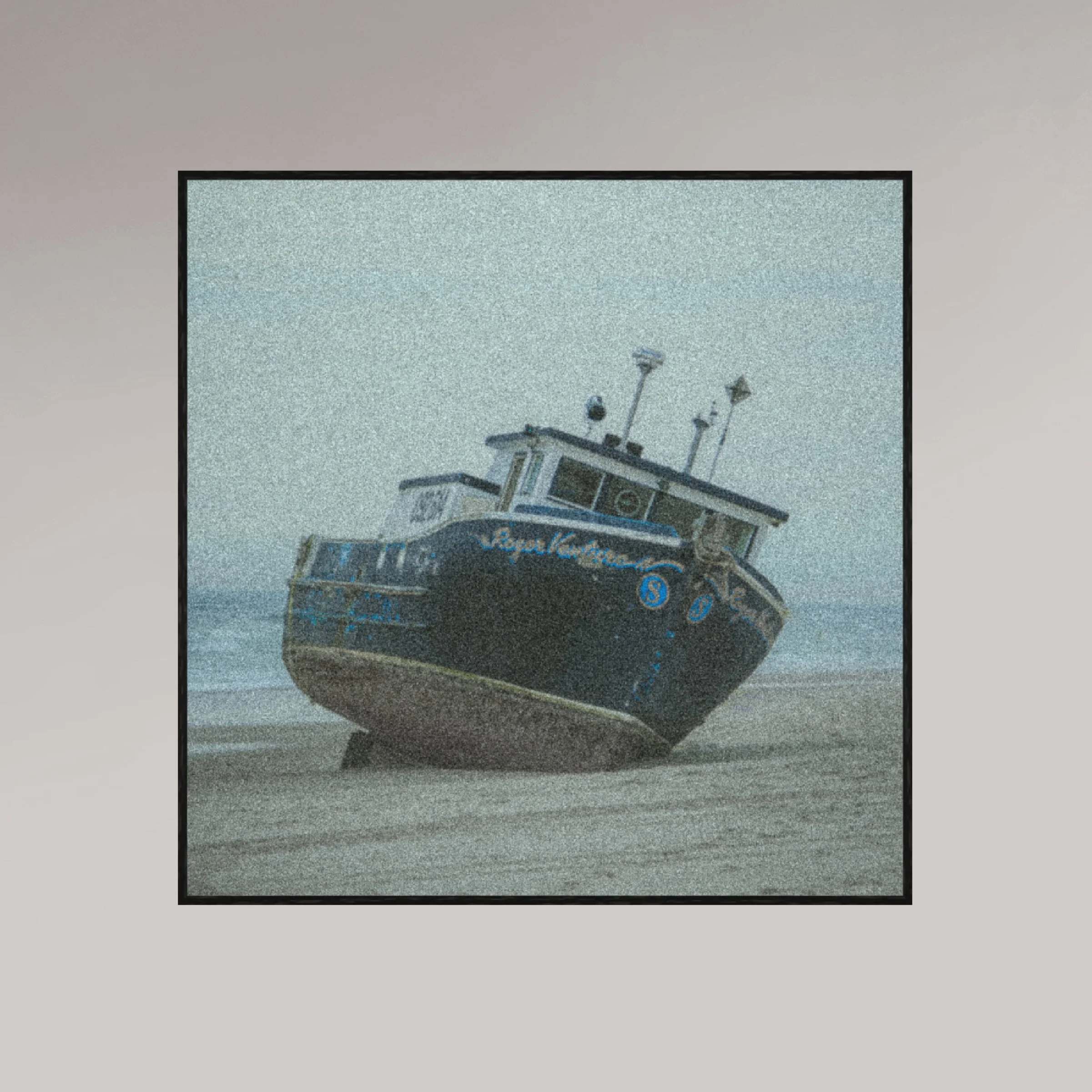 ocean photography print – Shipwrecked – MicroDose framed wall art