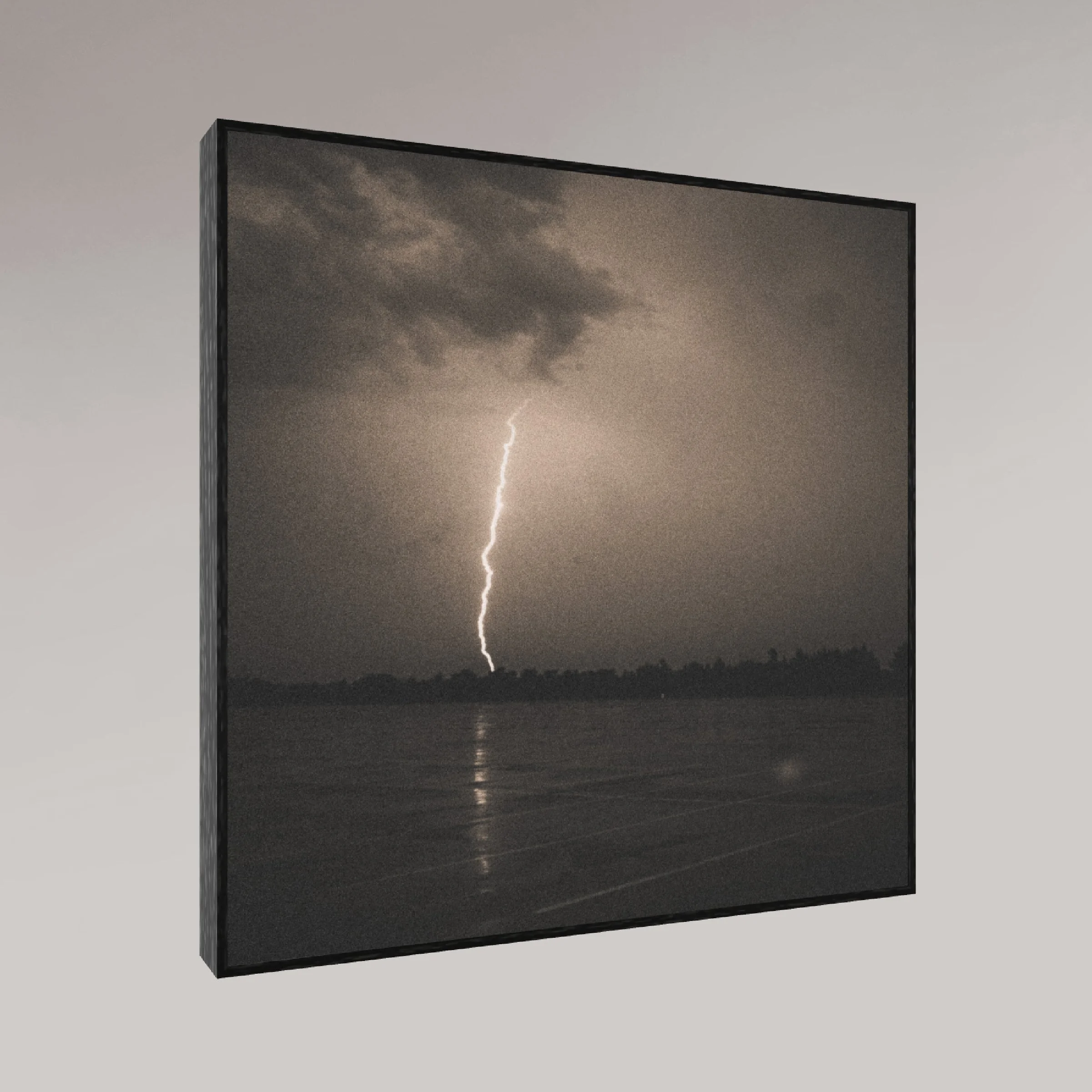 ocean photography print – Struck – MicroDose framed wall art