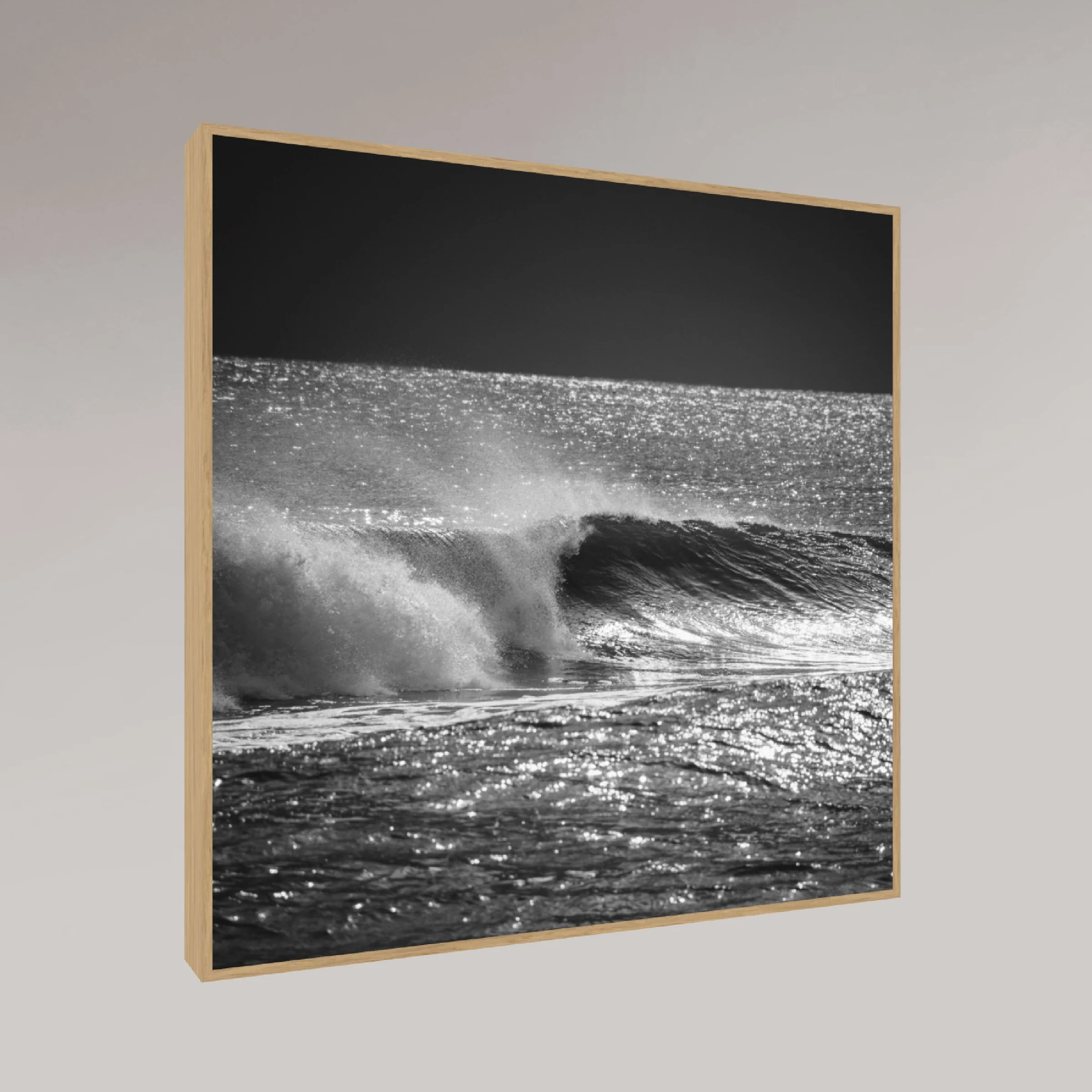 ocean photography print –Out of the Dark– MicroDose framed wall art