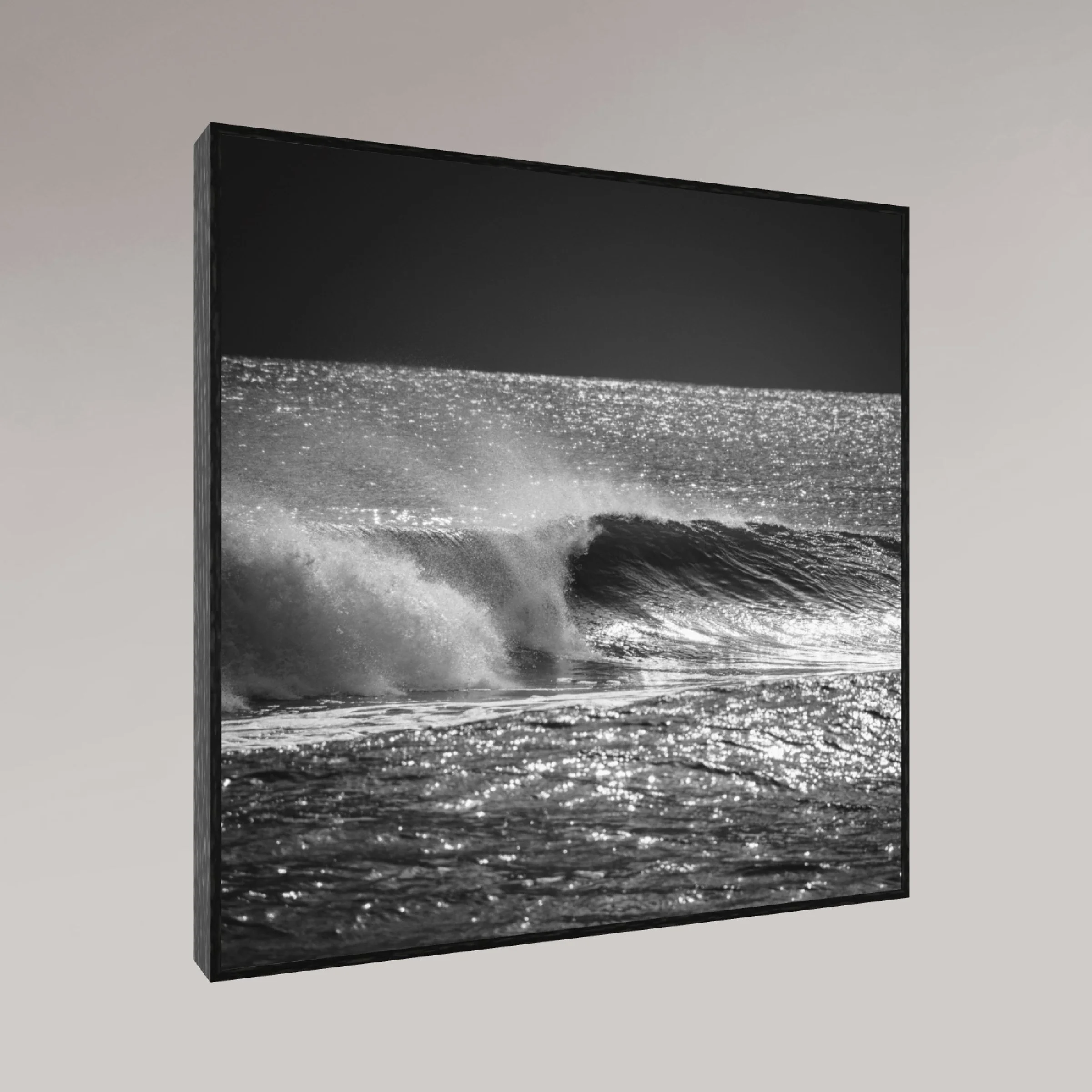ocean photography print –Out of the Dark– MicroDose framed wall art