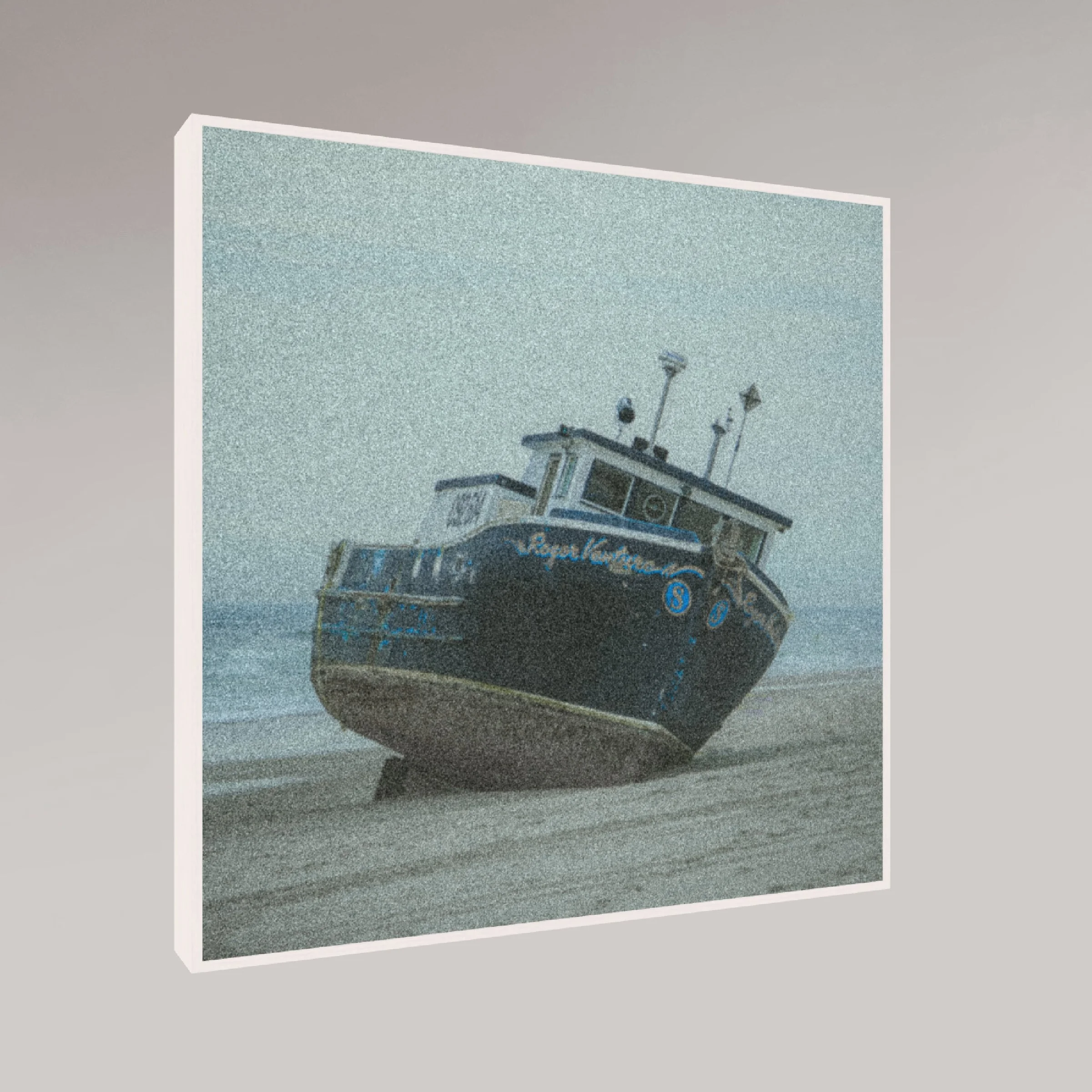 ocean photography print – Shipwrecked – MicroDose framed wall art