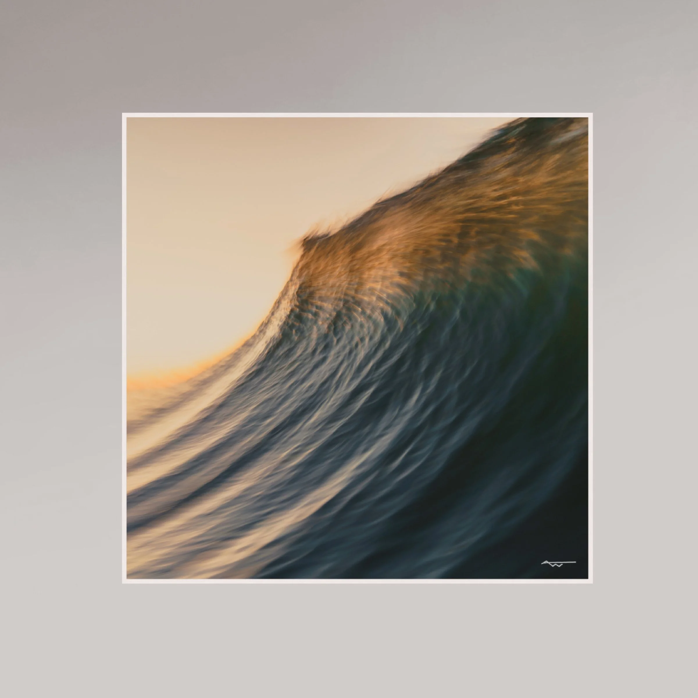 ocean photography print –Gilded – MicroDose framed wall art