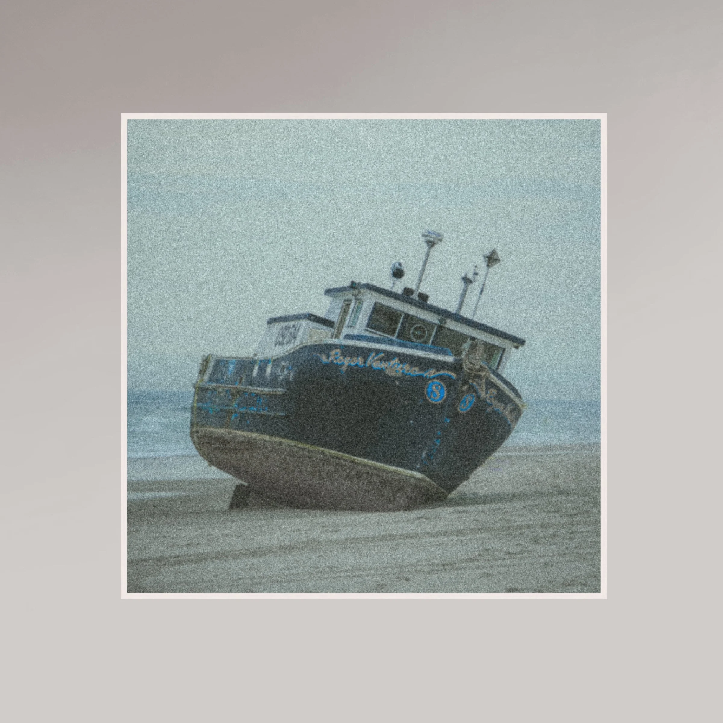 ocean photography print – Shipwrecked – MicroDose framed wall art