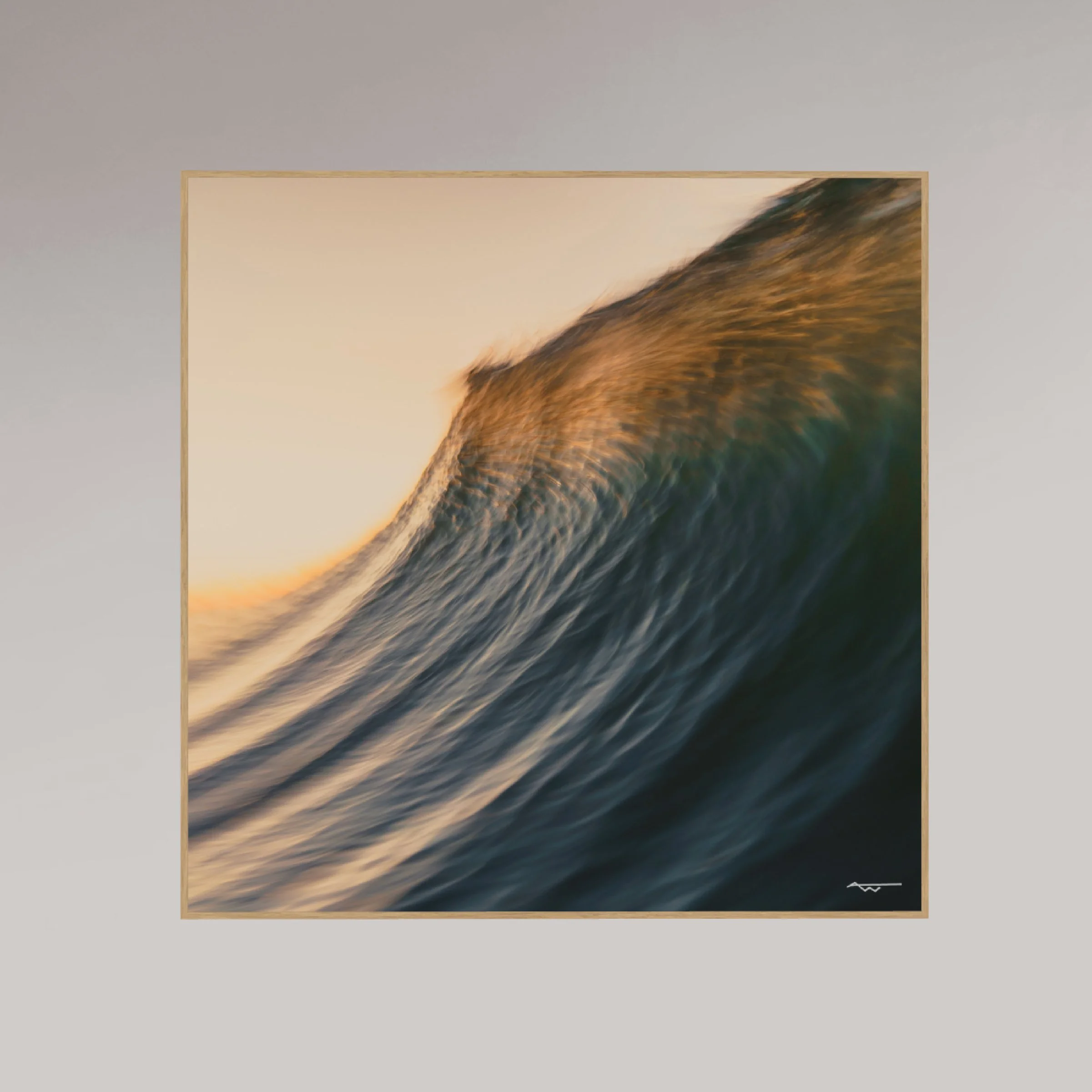 ocean photography print –Gilded – MicroDose framed wall art