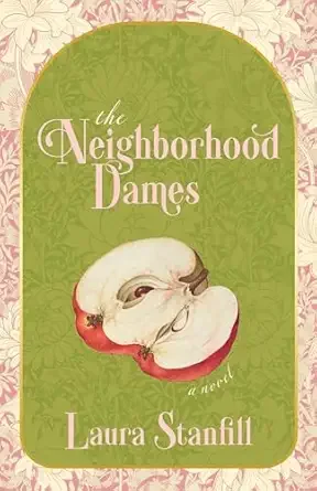 A picture of a book cover with a green background and an apple cut open in half.