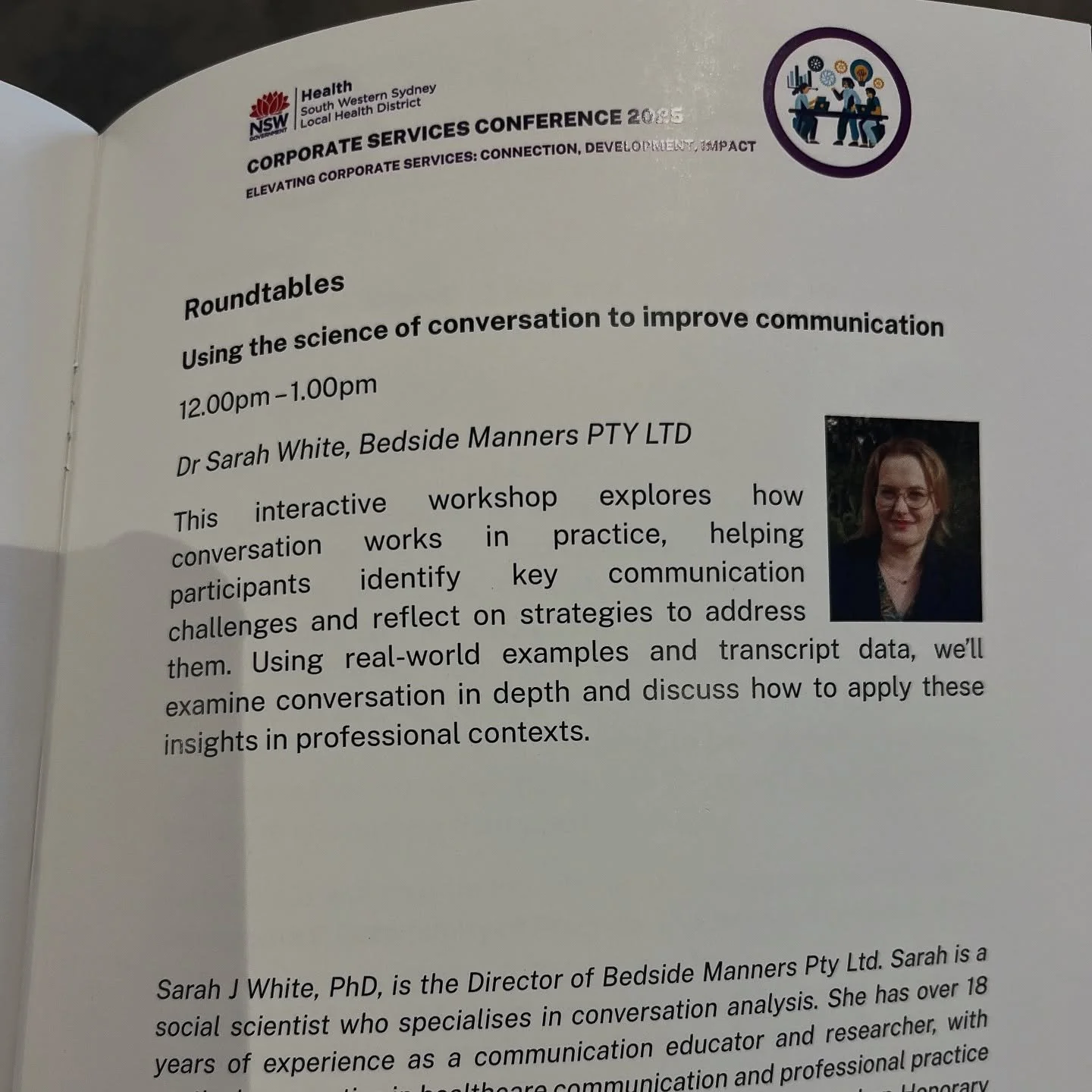 Excited to be facilitating a roundtable at the South Western Sydney Local Health District Corporate Services Conference 2025