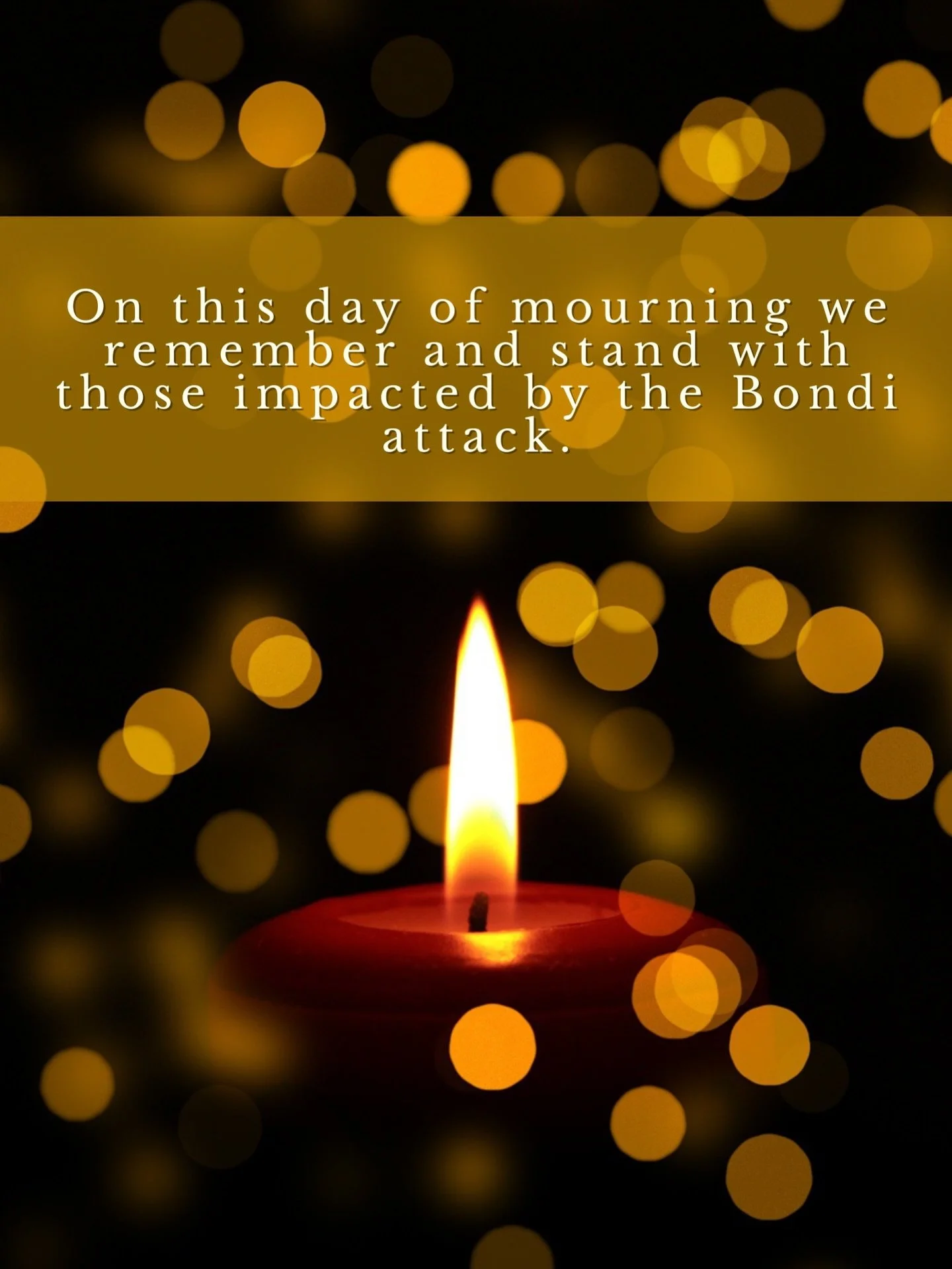 Our thoughts are with those affected and the broader community.