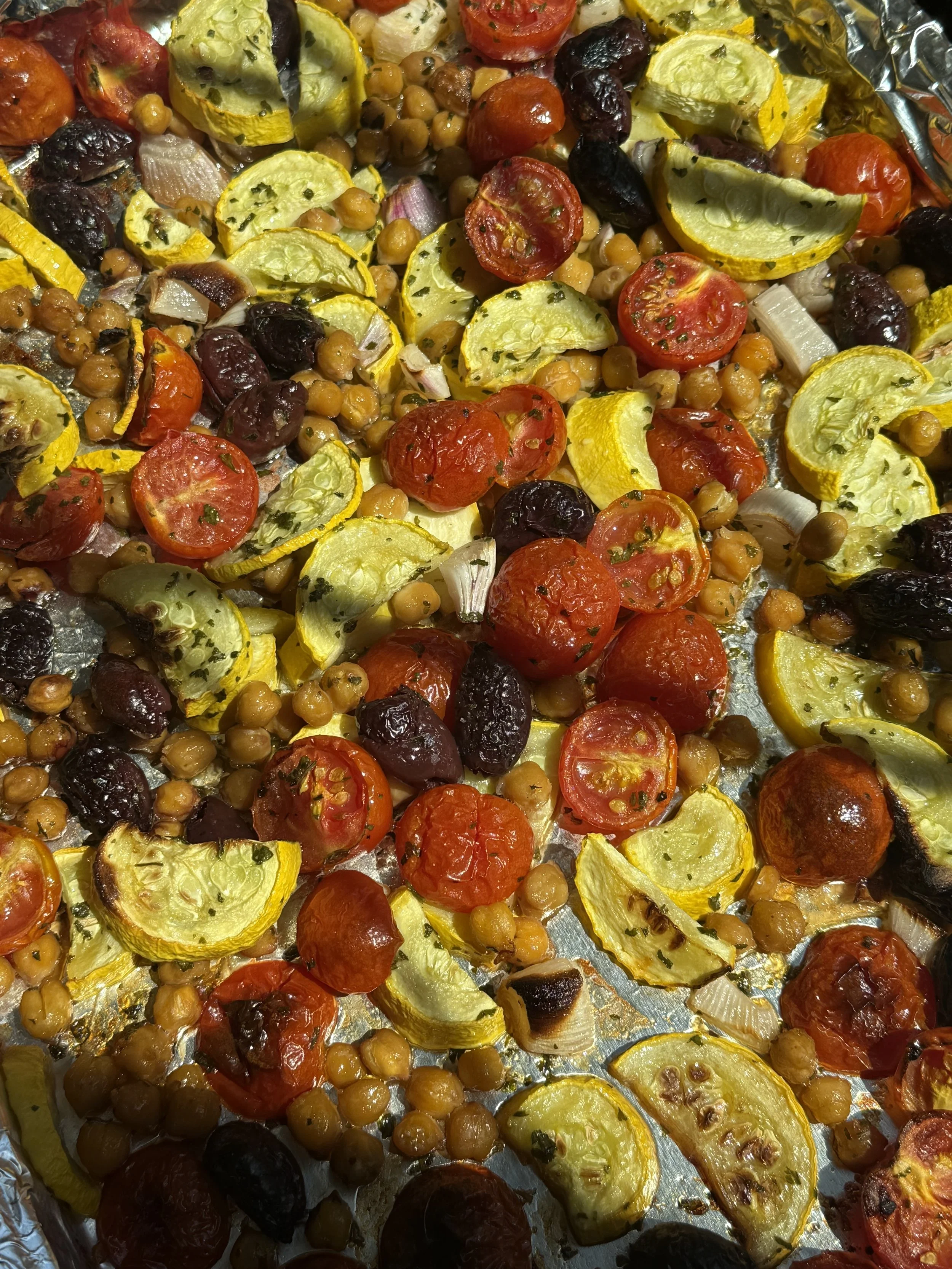 Roasted Veggies for Kale Salad