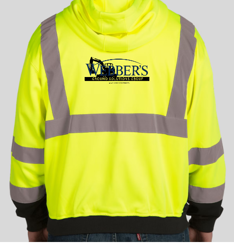 WGSG | Kishigo Class 3 Hi-Vis Hooded Full Zip Sweatshirt