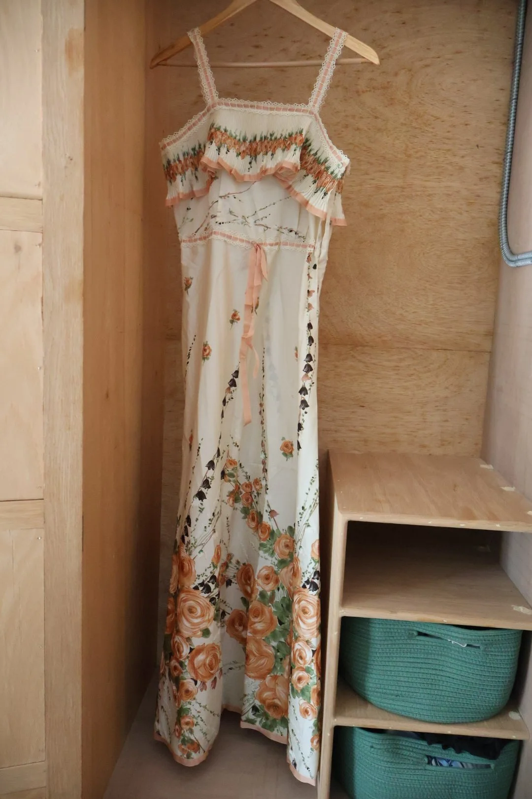 Size 48 (It) Cream Floral Maxi Dress of your dreams