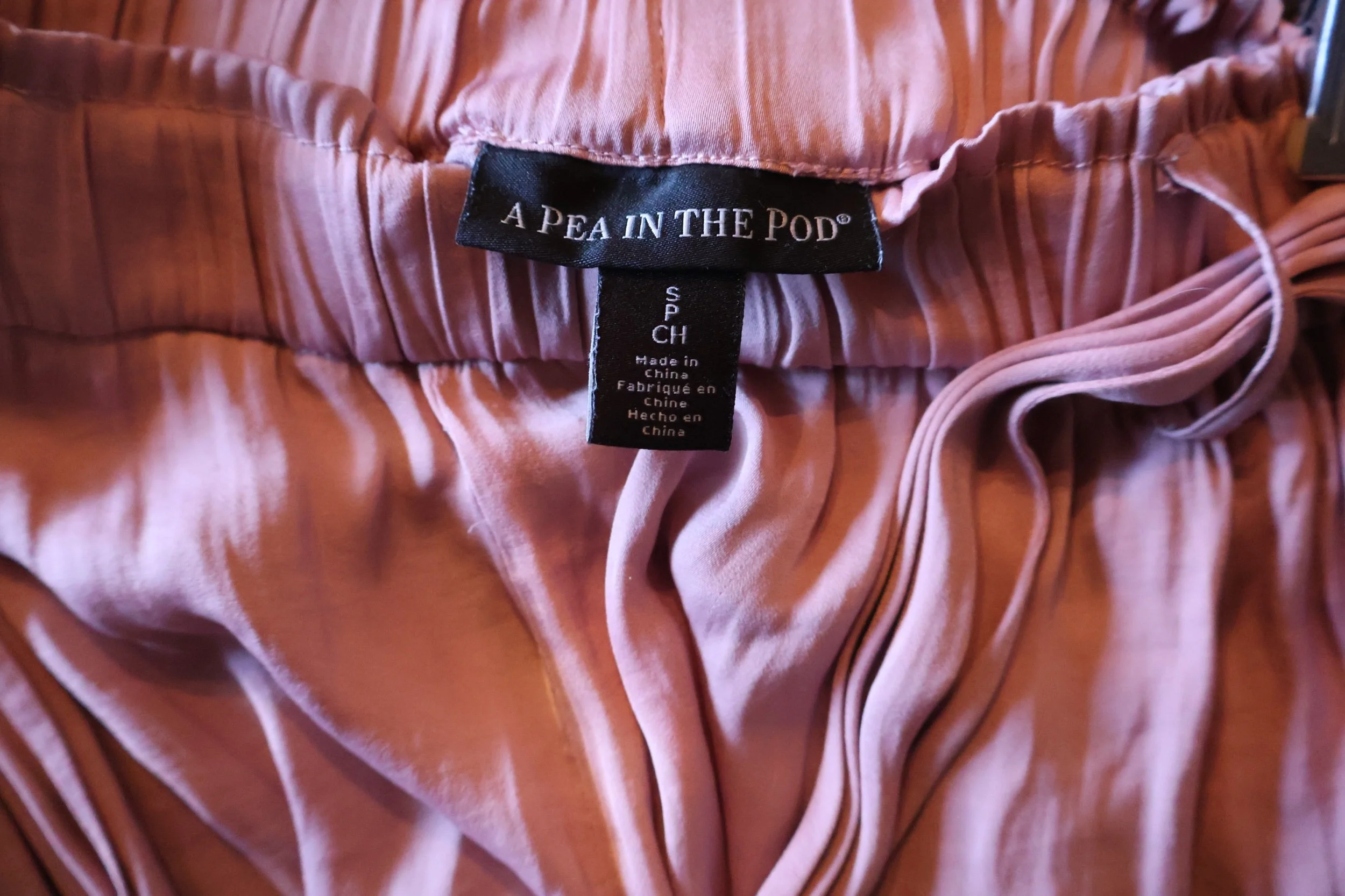 Small Pink Paper Bag Maternity Harem Pants