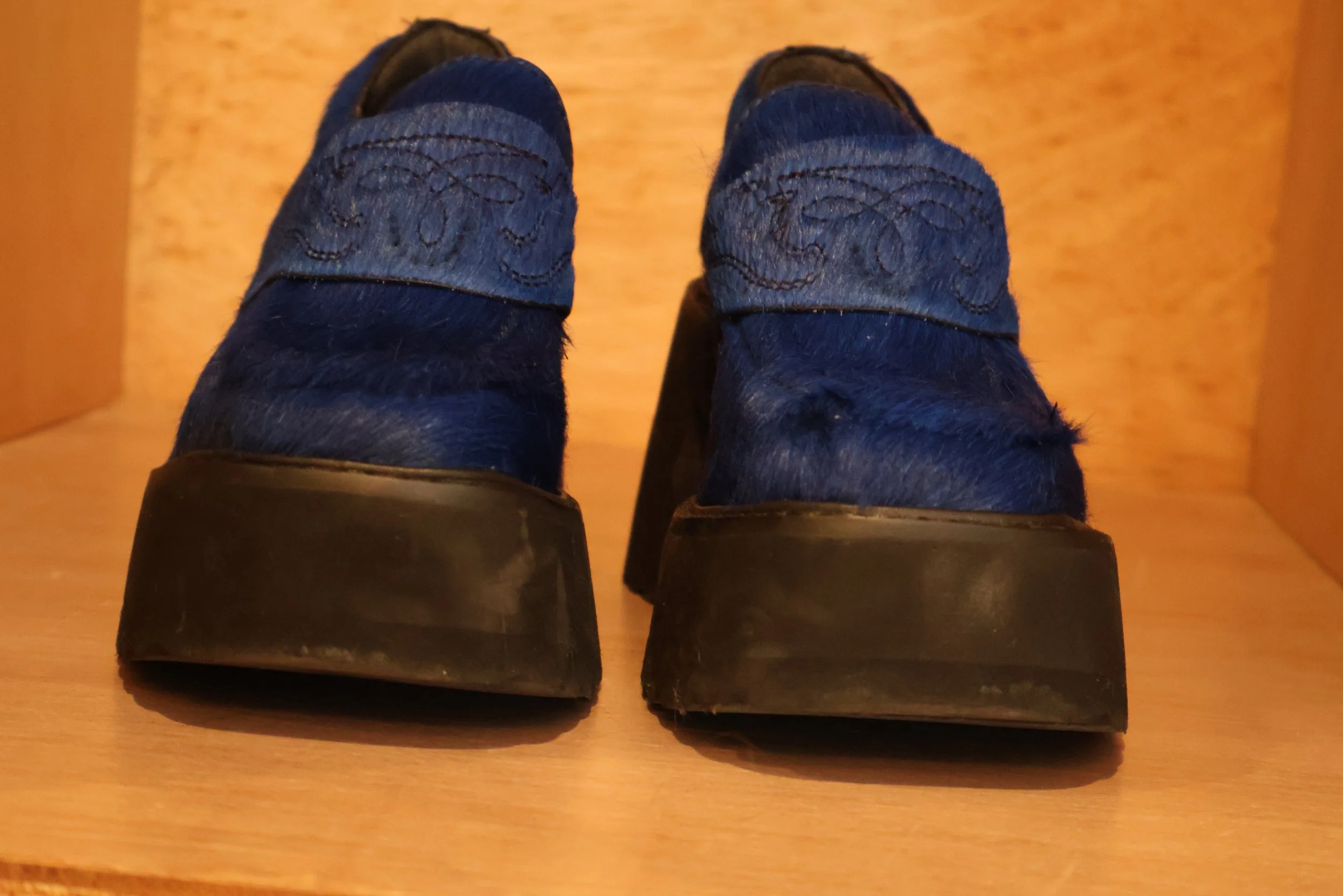 Royal Blue Platform Loafer