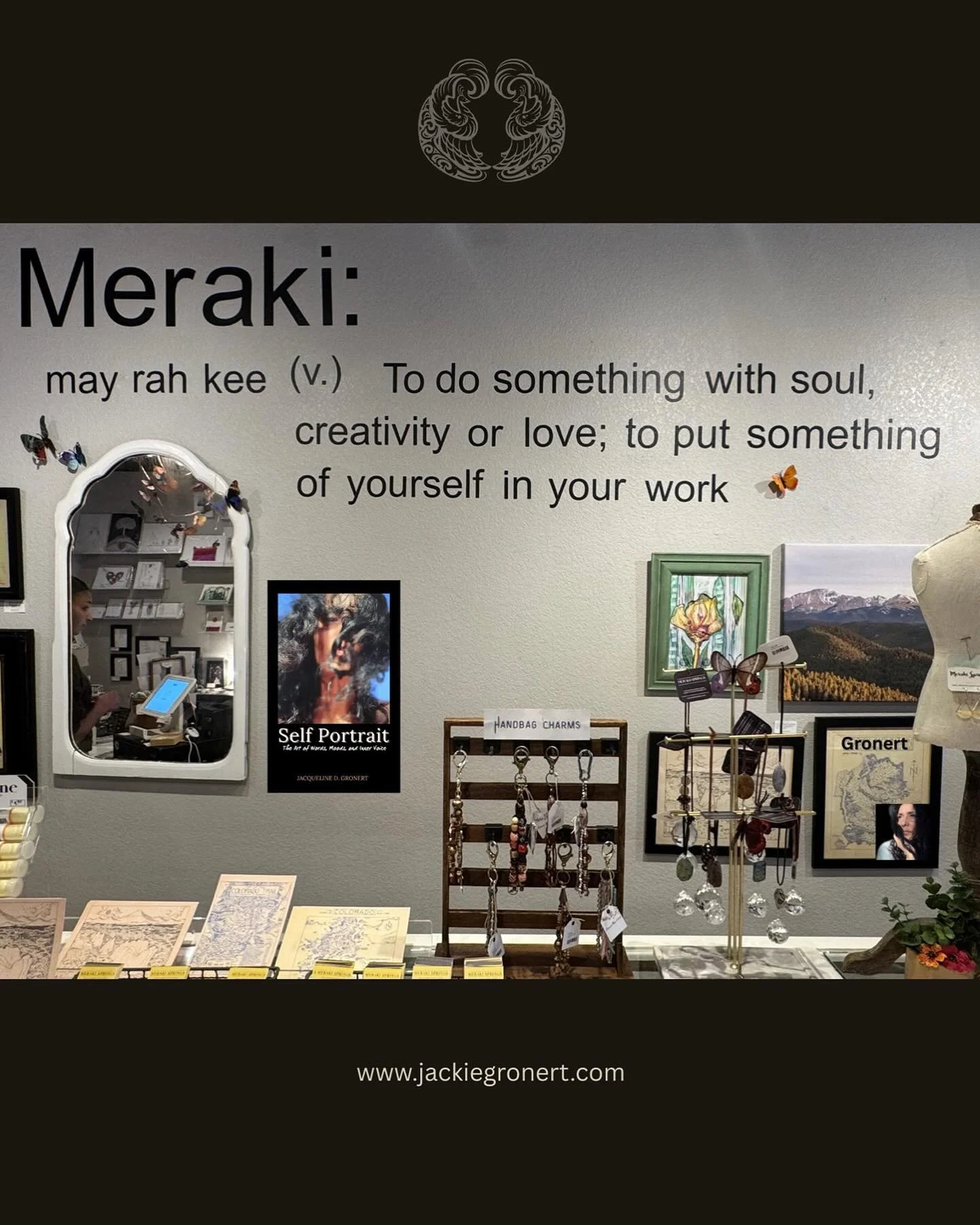 I stepped into this cool store and this was on the wall. When the words are written for you 🥰 #SelfPortrait