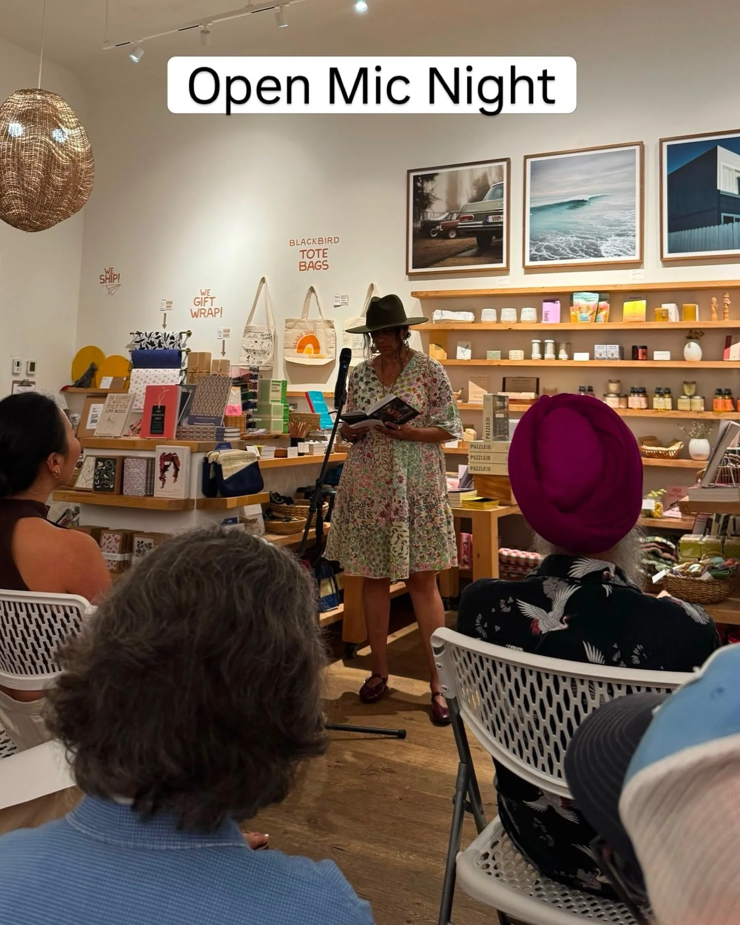 My monthly Open Mic. I shared some poems from my book, and some unpublished drafts.  It feels great to be in the company of so many creative people.
