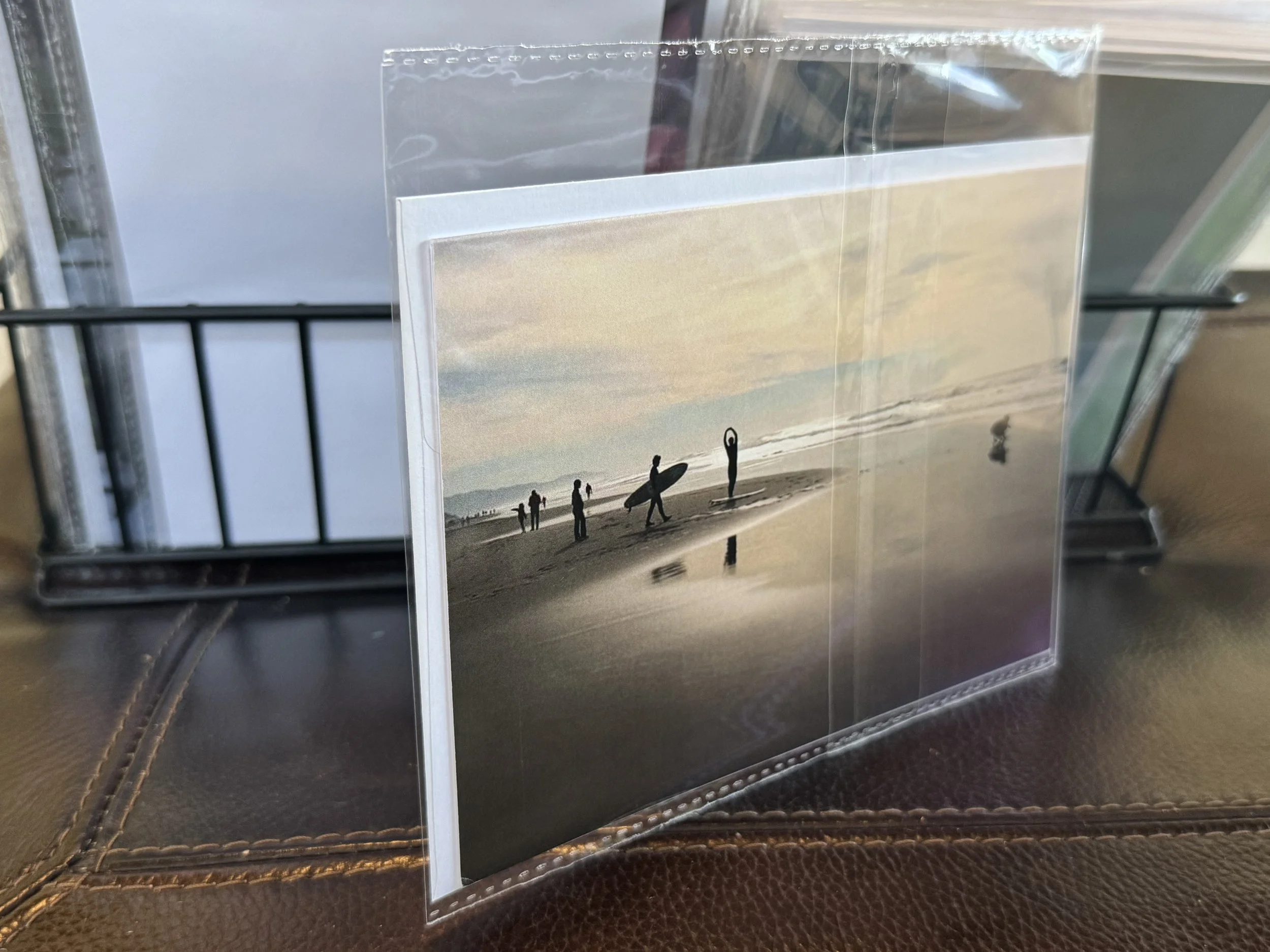 Ocean Beach Surfers 5x7 Postcard