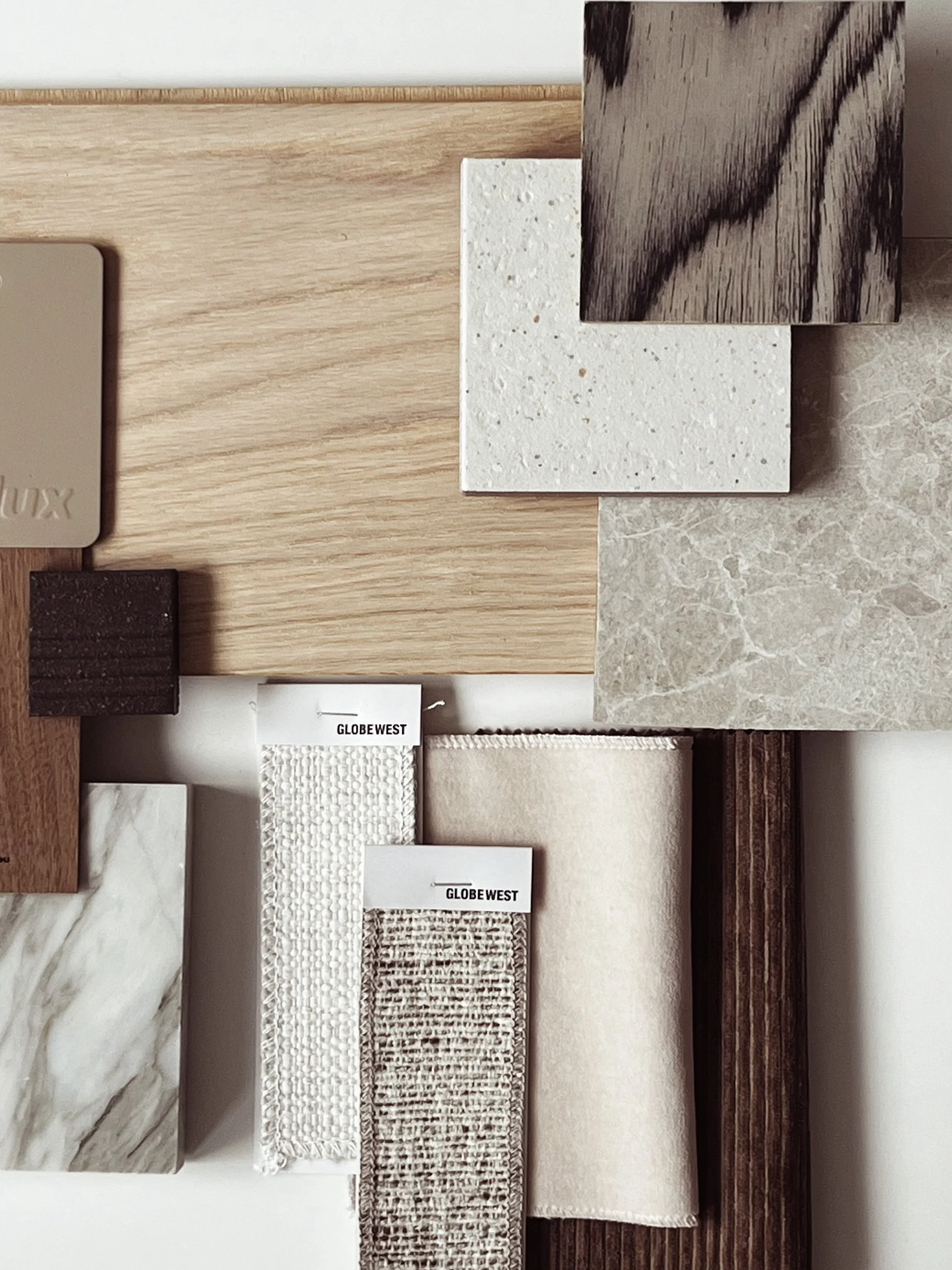 Materials Board Interior Design Newcastle - Lightwell Design