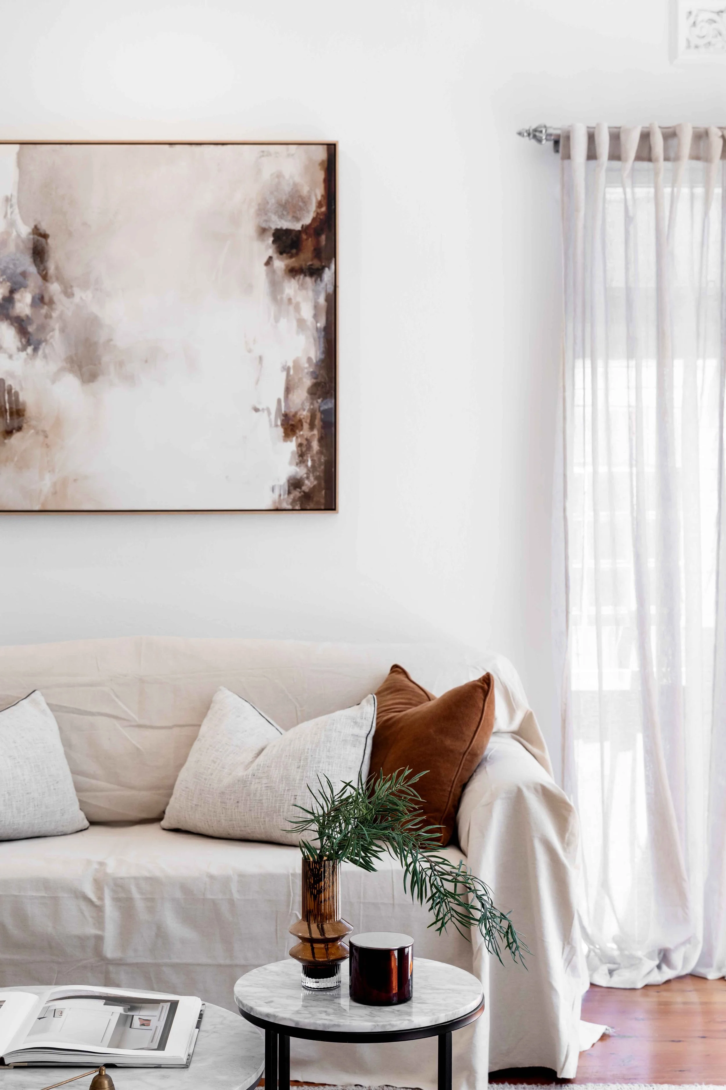 Neutral Bay House living room Lightwell Design