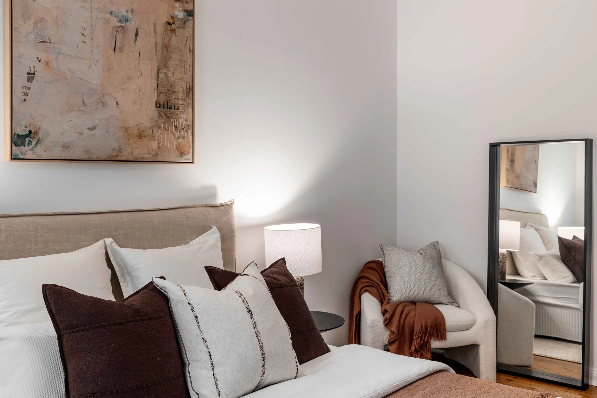 Neutral Bay House Bedroom Lightwell Design