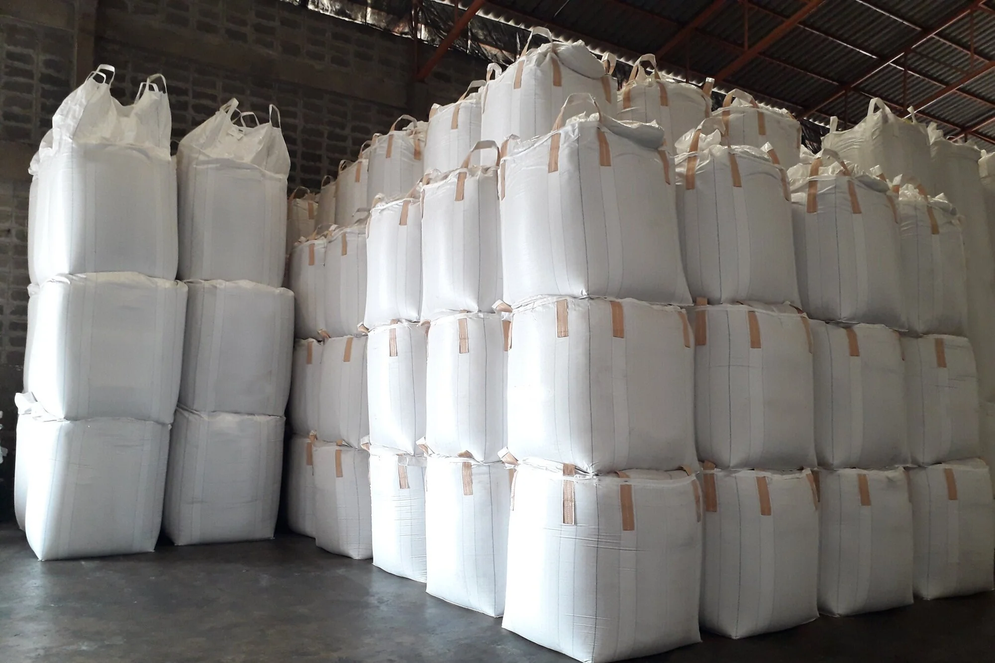 FIBC Bulk Bags stacked