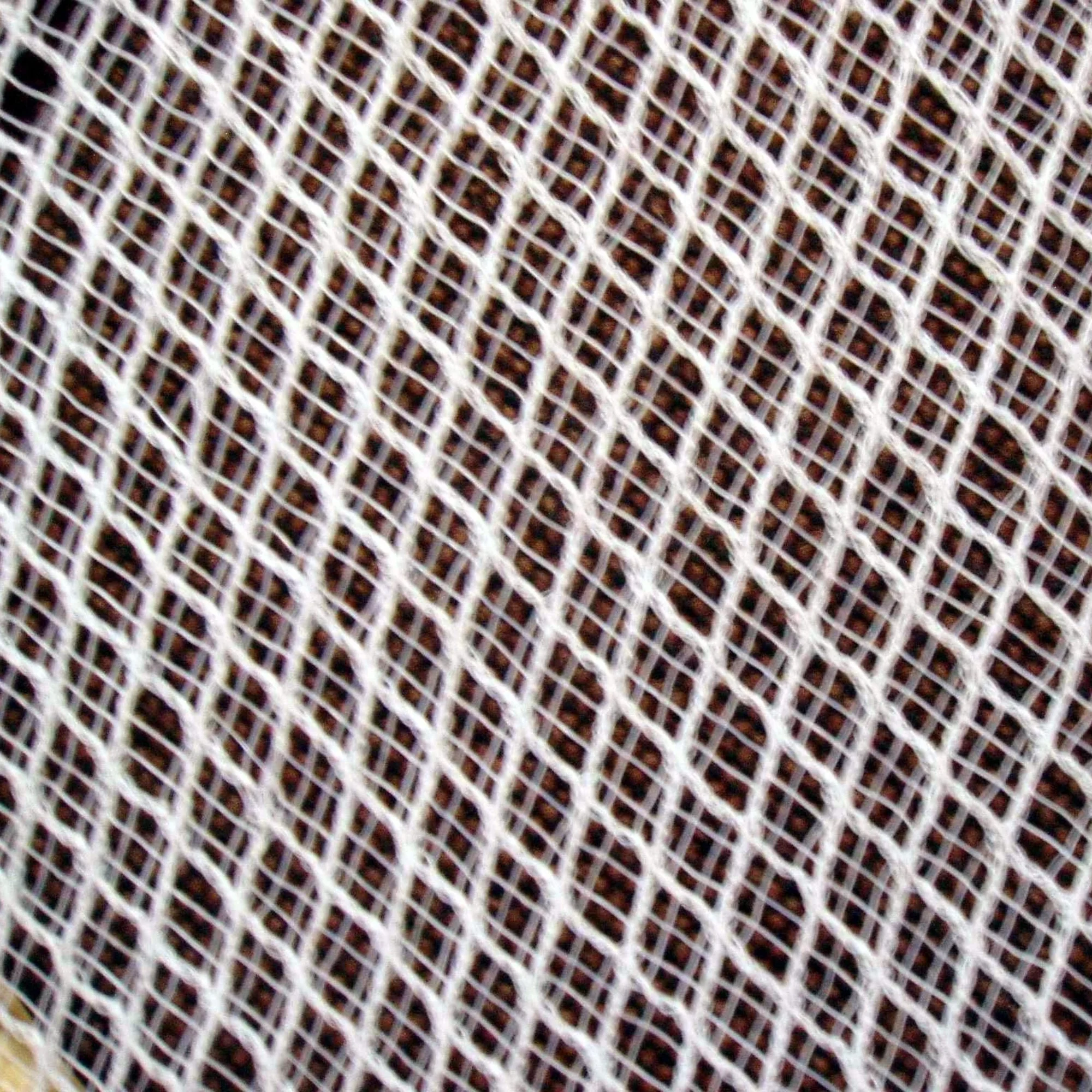 Close-up view of a cherry protection nets