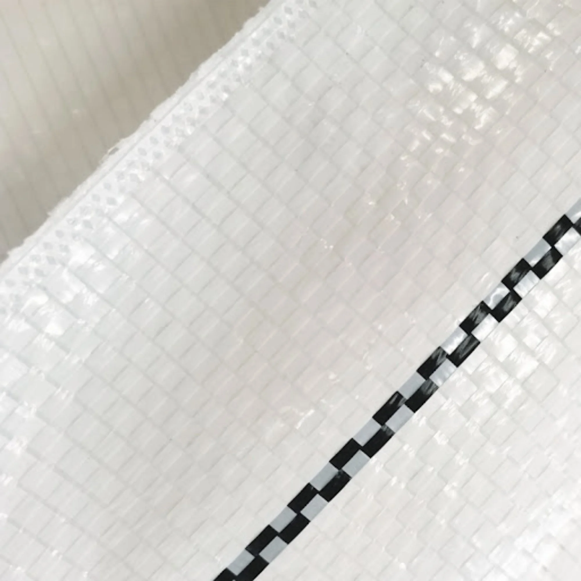 Close-up of a white reflective ground cover