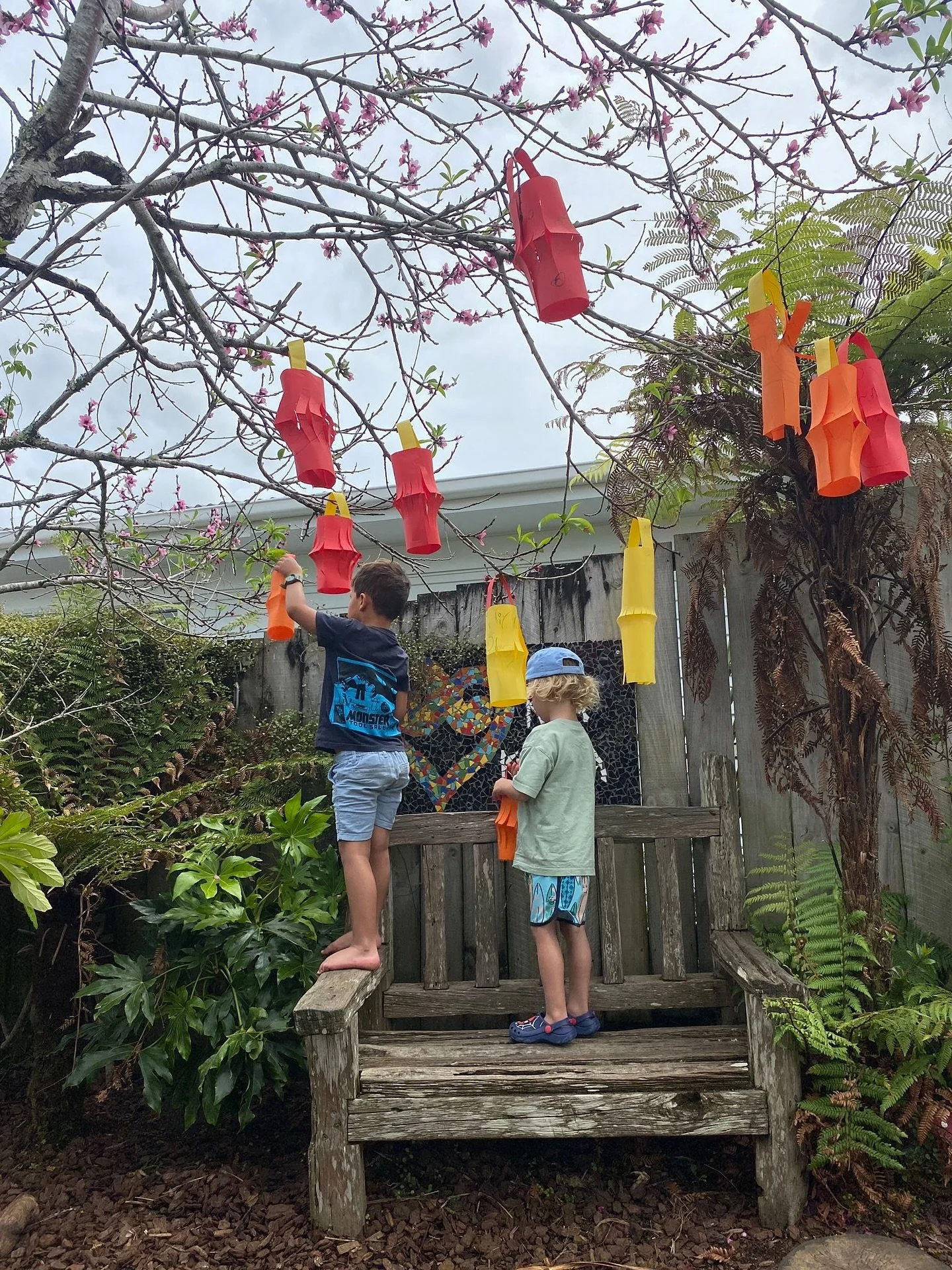 This morning Hayley has been working with the children to create lanterns as part of our Diwali celebrations. They are hanging proudly in our blossoming peach tree and look so festive and colourful. ๐๐ฎ๐ช๐