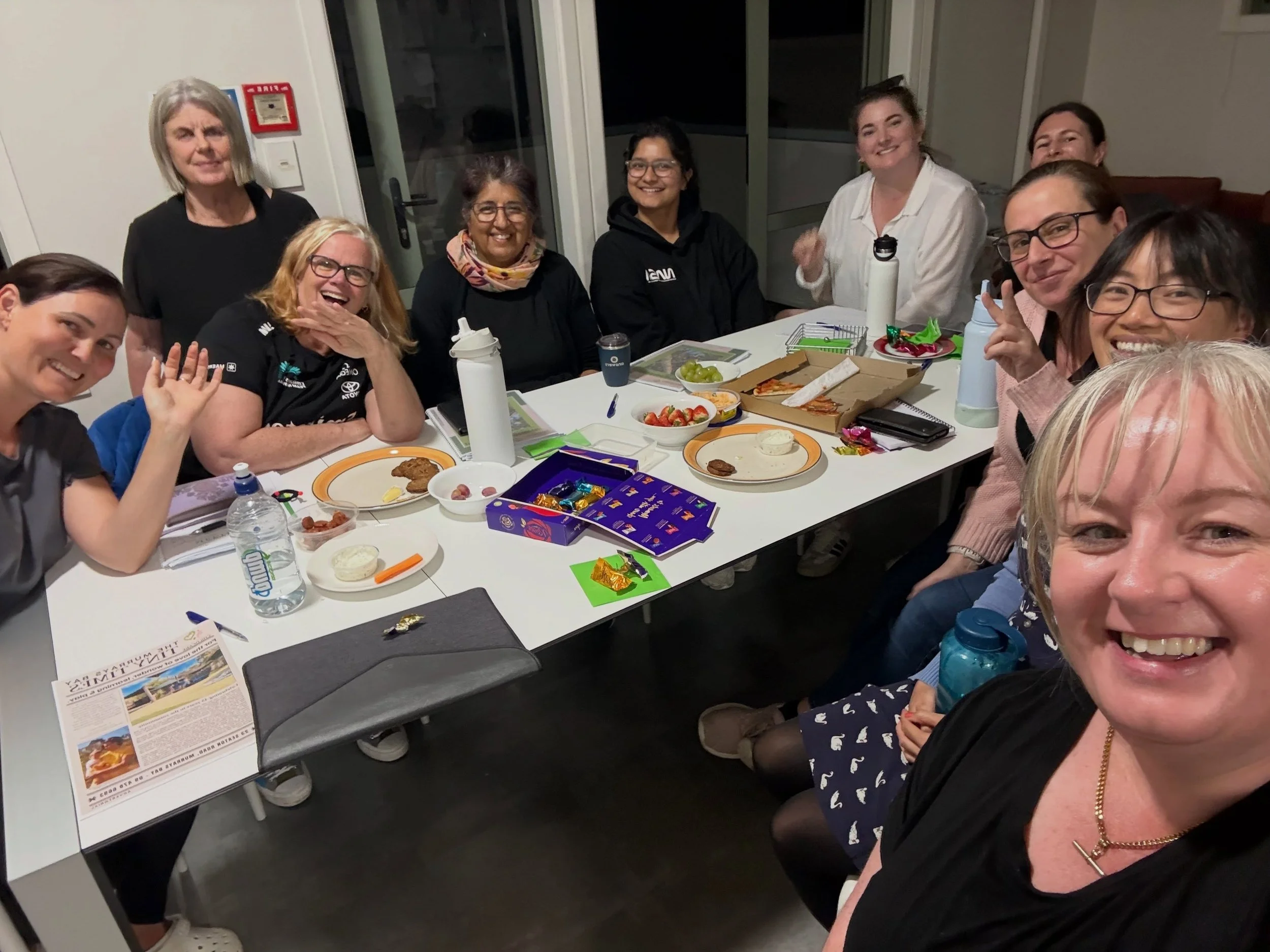 Thanks for a wonderful week MBCC families and community. Wishing you all a lovely weekend from your teachers at MBCC. 💚💚💚💚 

📷: This week&rsquo;s Staff Meeting Selfie featuring pizza, choccies (thanks Kobi!) and nibbles.