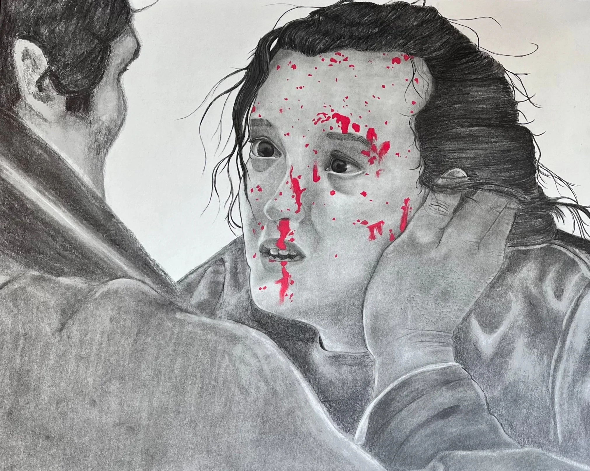 Love & Fear - 2023
Graphite, Marker, Acrylic Maker on Paper