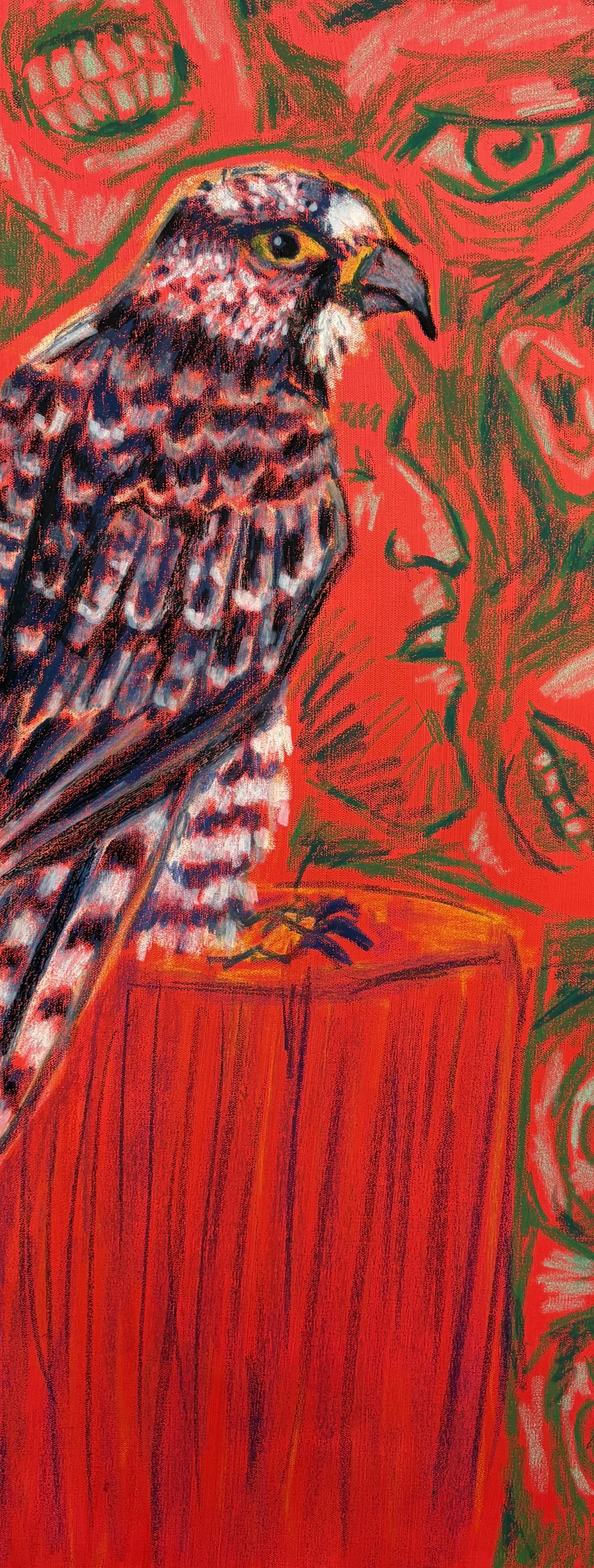 Falconry - 2026
Oil Pastel on Canvas