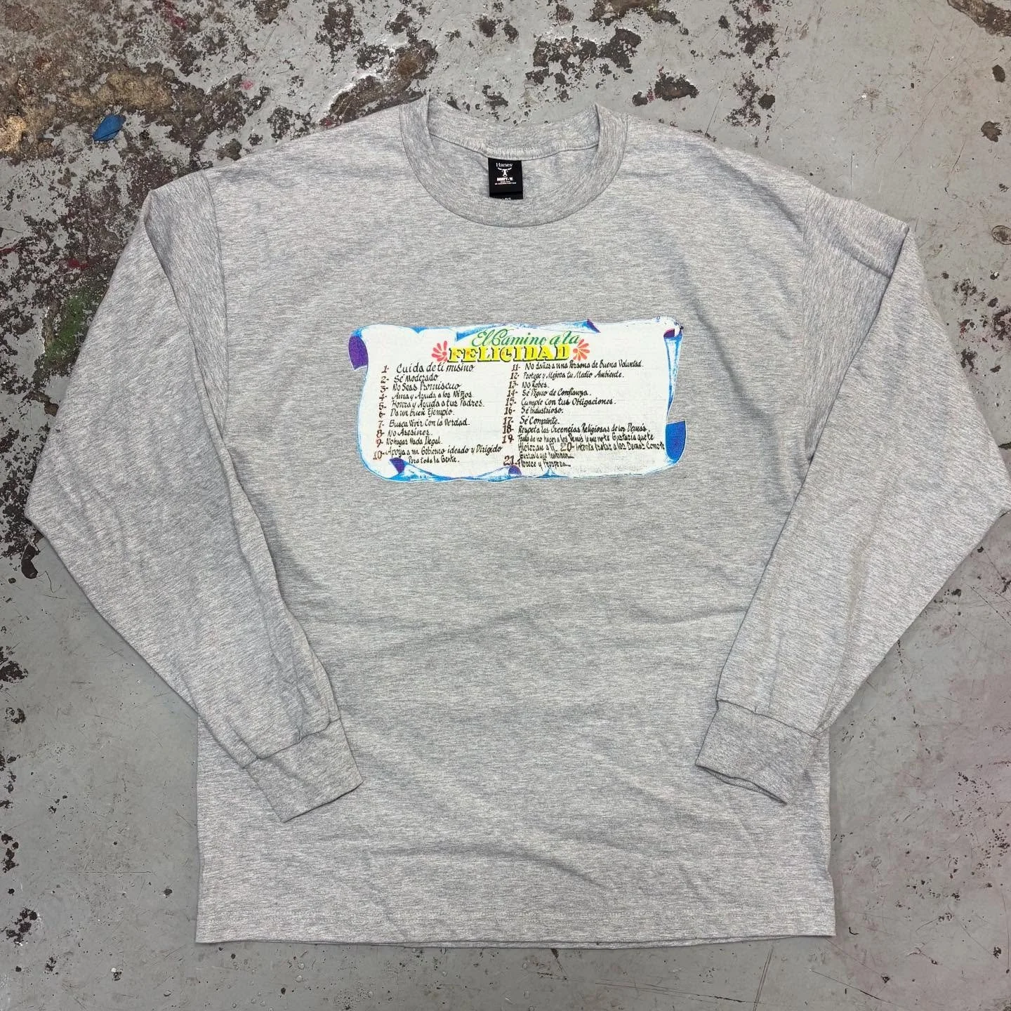 5 color El camino a la felicidad Mural tee for @yahtuusabe 🇩🇴