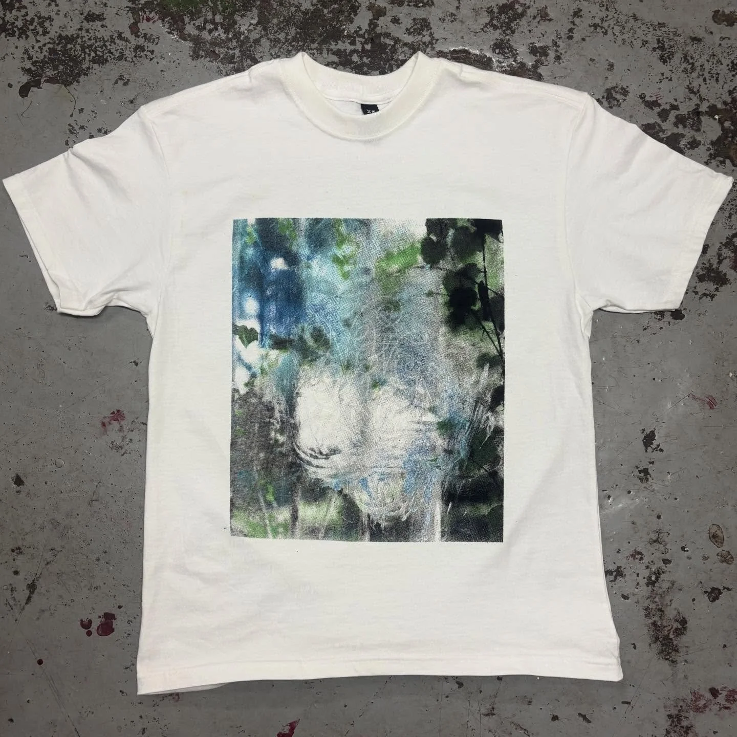 Tees I put together for @kircherabdul book release &lsquo;NEW GENESIS&rsquo; - Simulated process front and back, translucent puff print over top the front. Come grab one today at 99 Canal from 4-6 pm