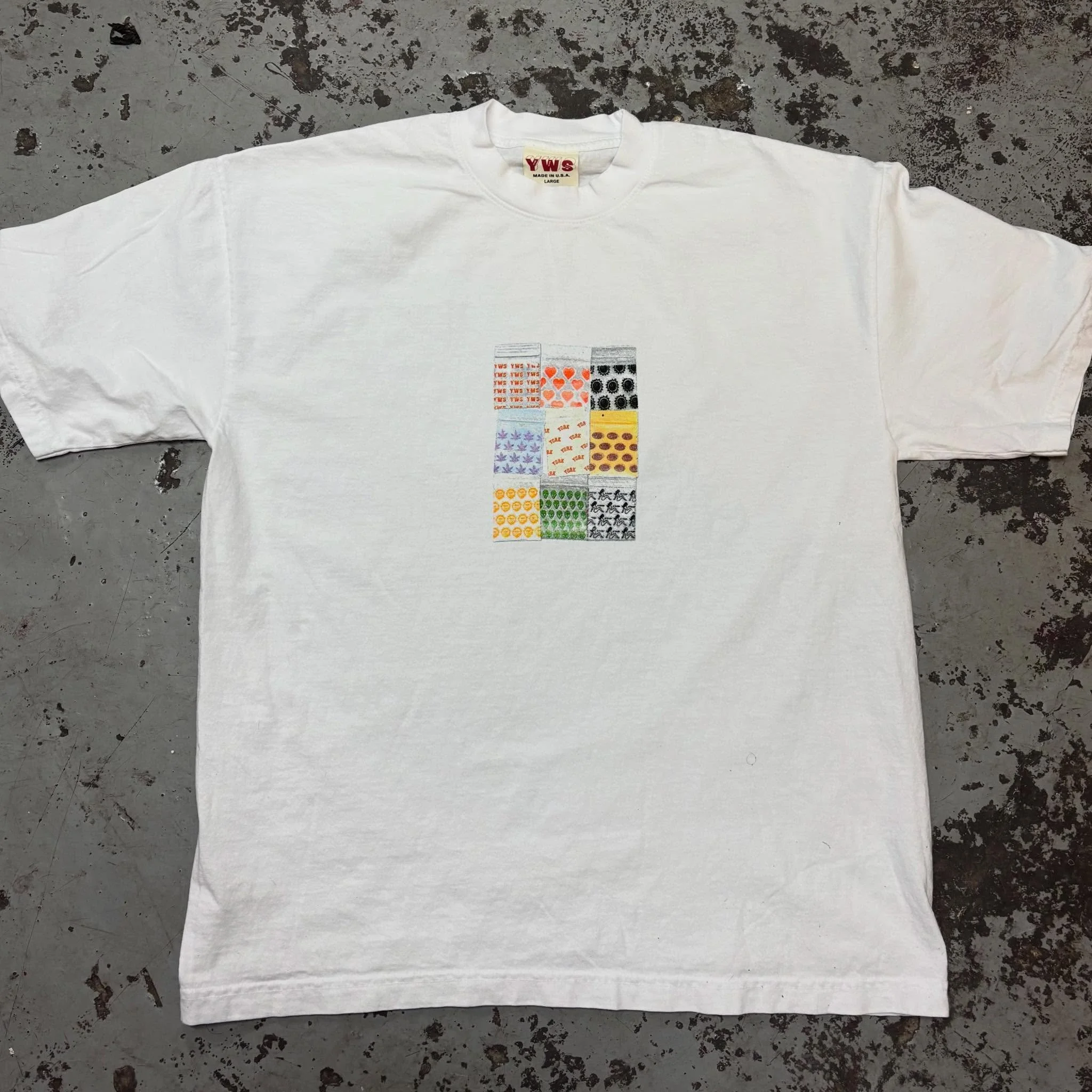 @york.nyc BAGGY tees! To scale dime bags - fun CMYK!! 🎨