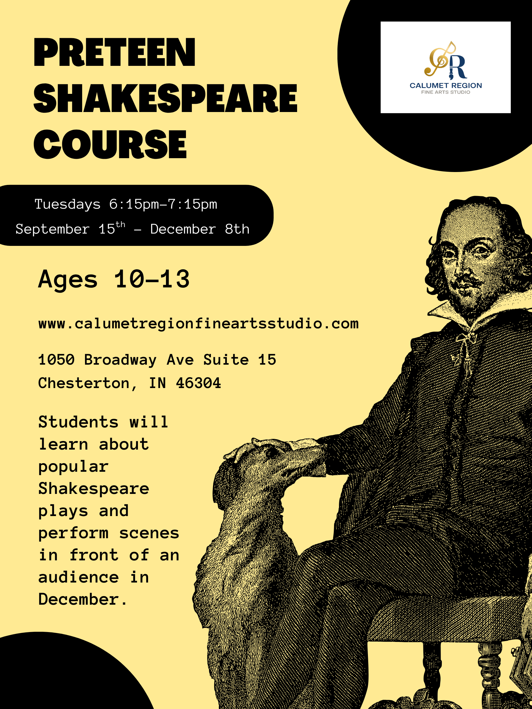 Preteen Shakespeare Course Fall 2026