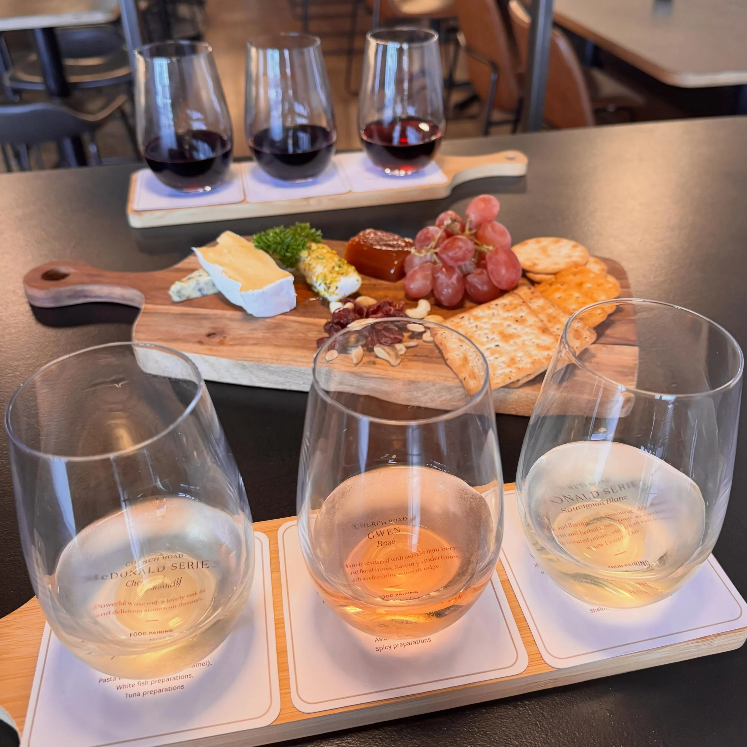 Little Ed x Church Road Wine Tasting Boards.

We&rsquo;ve teamed up with Church Road to bring a relaxed wine tasting experience to Little Ed - premium wines poured properly, in a setting made for good conversation.

White Flight ~ $25
3 x 75ml pours
