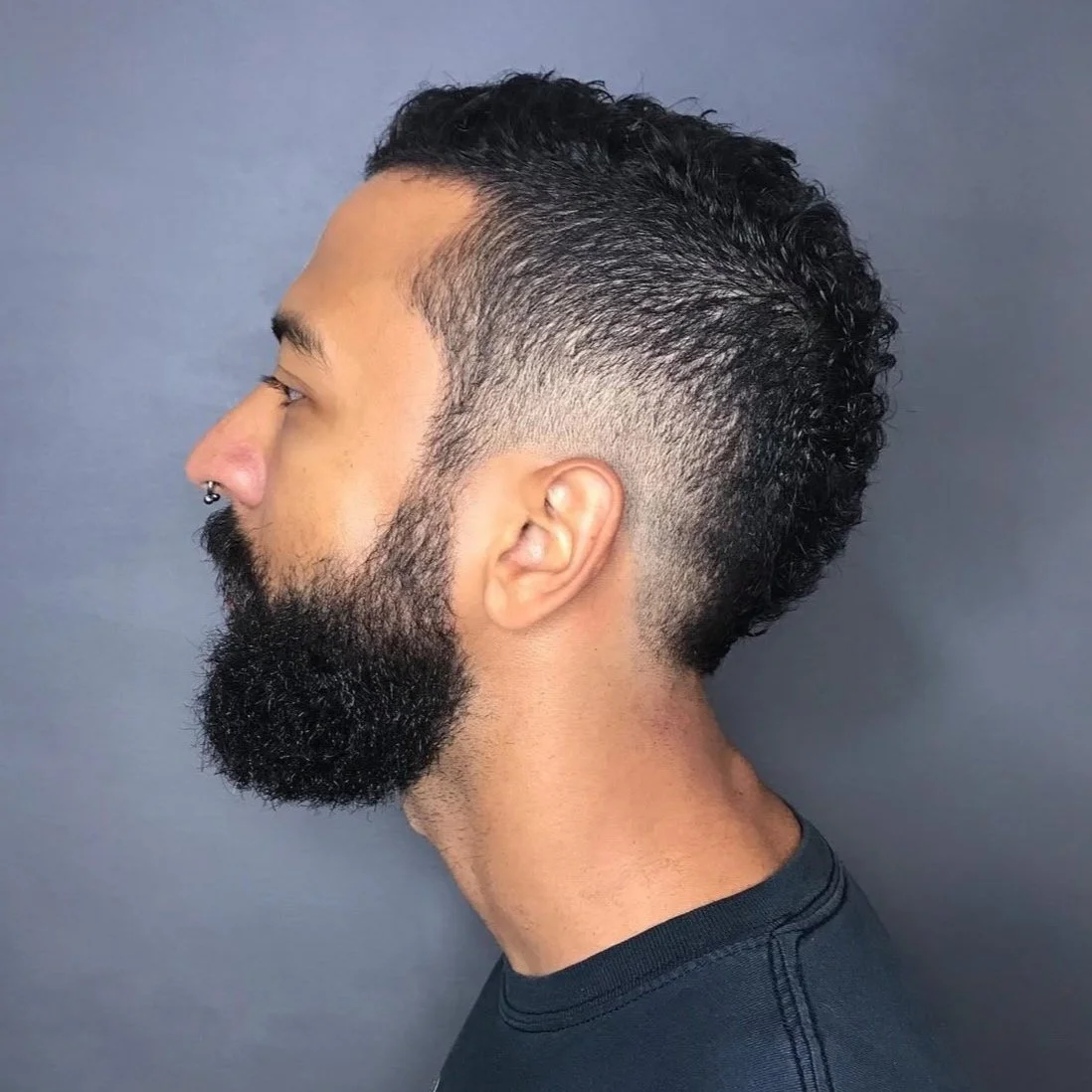 burst fade mohawk queer haircut