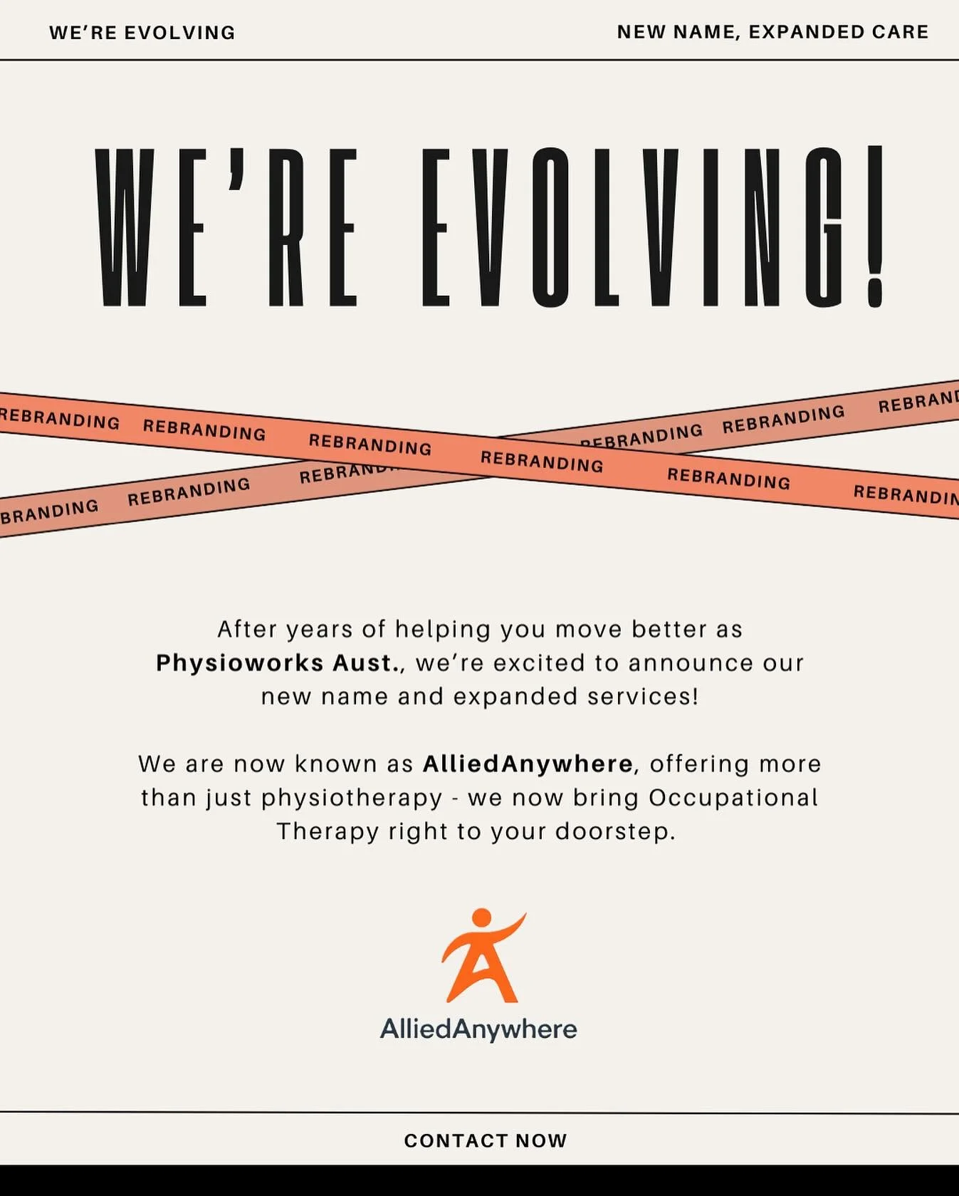 👉Follow us for more updates and meet our growing team. Please bear with us while we move over to our new brand AlliedAnywhere. If there’s any confusion, please contact Fatima on 0481146339. #rebrand #alliedhealth #physio #OT #mobiletherapy #ND