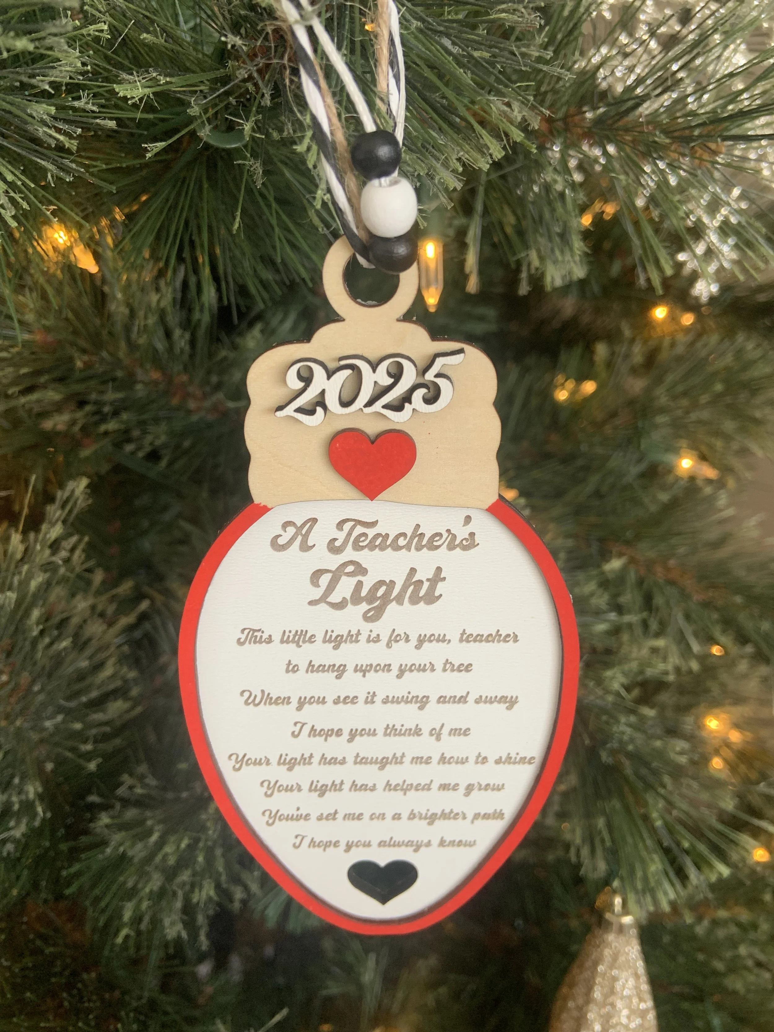 Teacher Gift Ornament Bundle