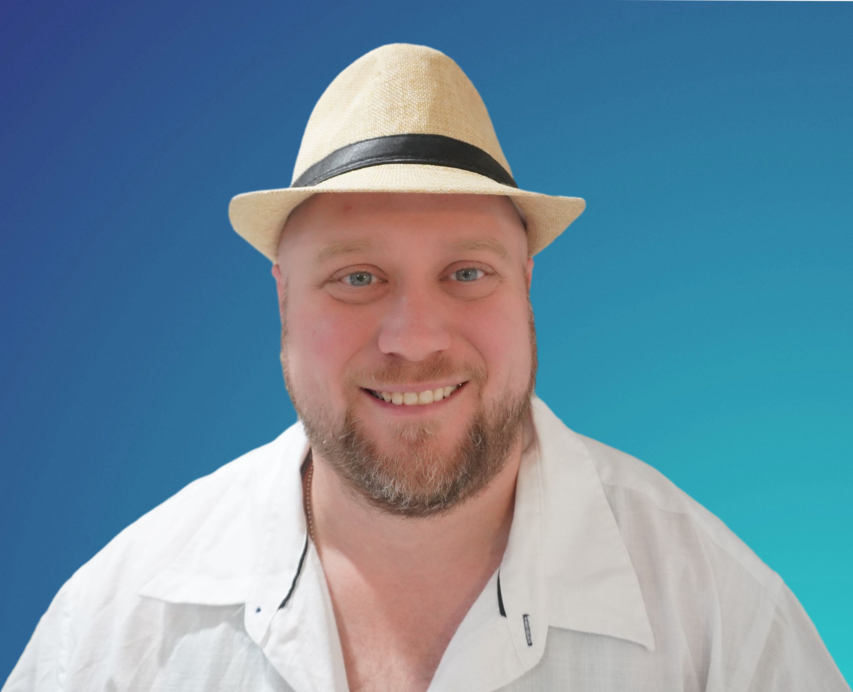 Headshot Blue BG W_ fedora.png