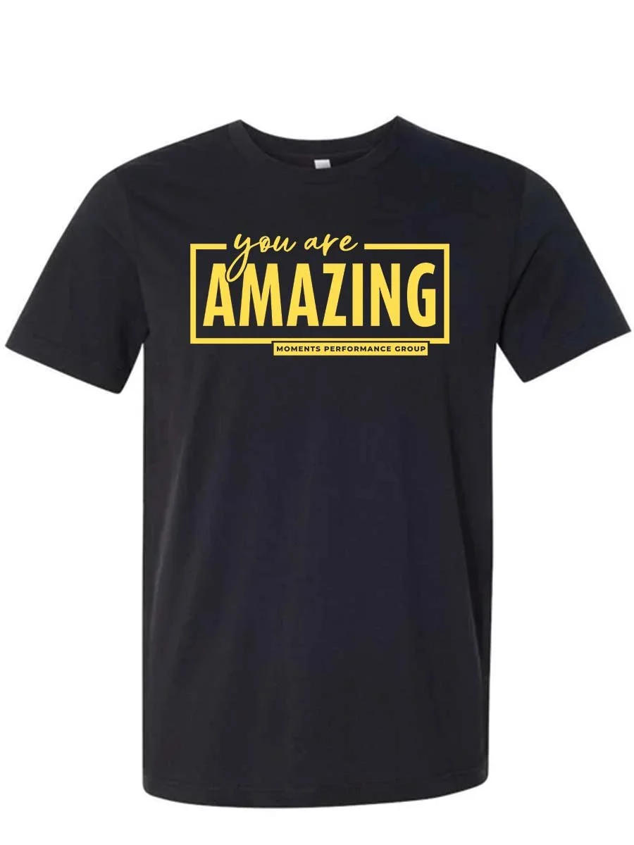 YouAreAmazing T-shirt - GoldonBlack.jpg