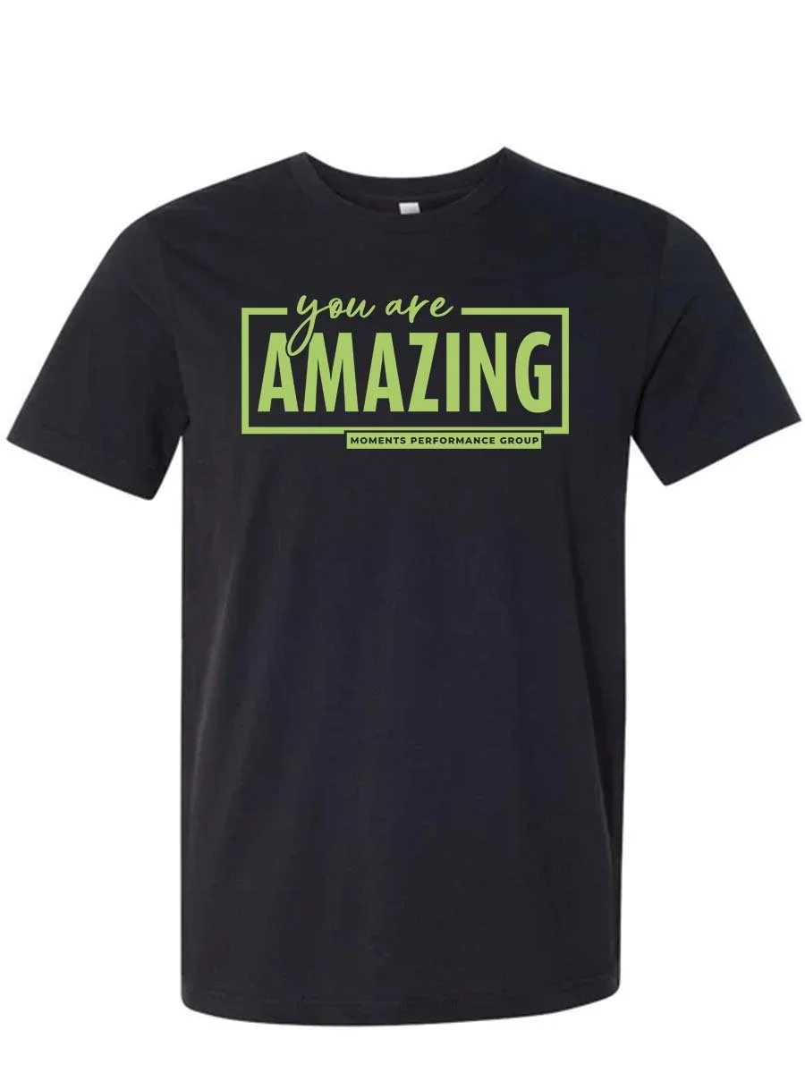 YouAreAmazing T-shirt - LimeonBlack.jpg