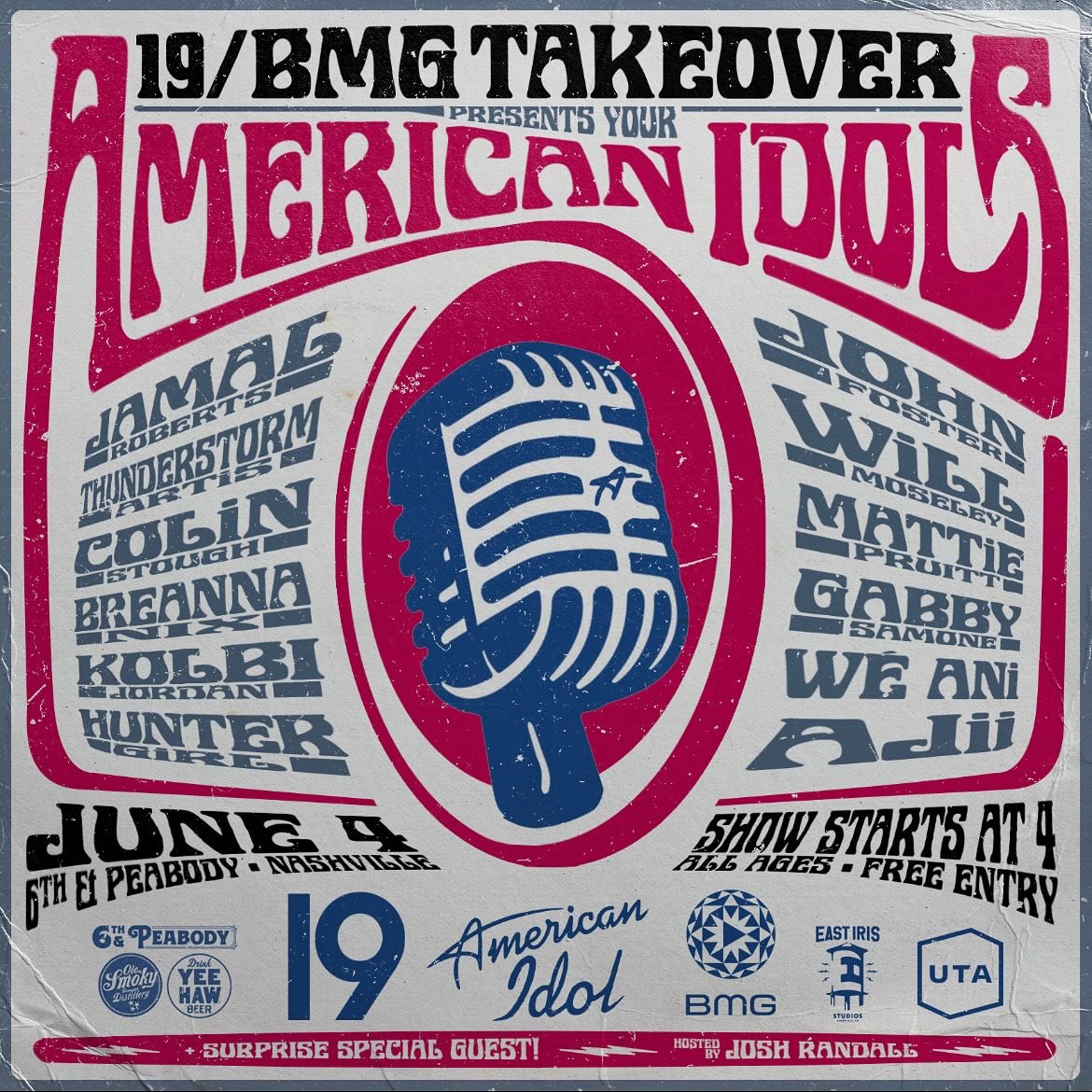 Can&rsquo;t wait to be with my Idol fam as we kick off CMAFest in Nashville on June 4th. It&rsquo;s a free show&hellip;. Make sure to RSVP at the link in my story! 
@americanidol @19.recordings @thenewbmg #STRINGS#cma#cmafest#americanidol#mattiepruit