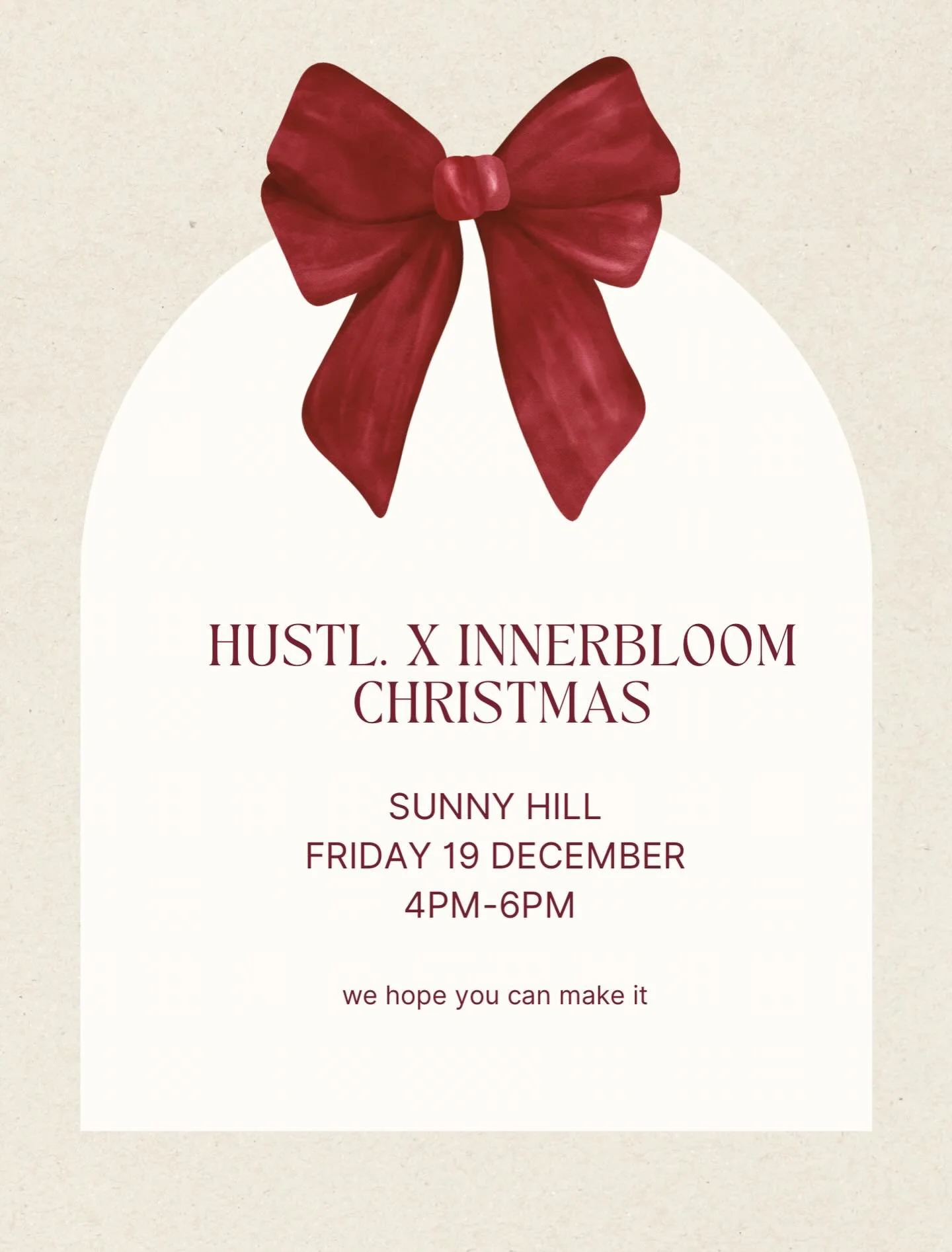 We&rsquo;re wrapping up the year by bringing our beautiful communities together🎄

So many of you float between Hustl. Pilates and Innerbloom, and we figured, what better way to celebrate than a relaxed afternoon together to catch up before the silly