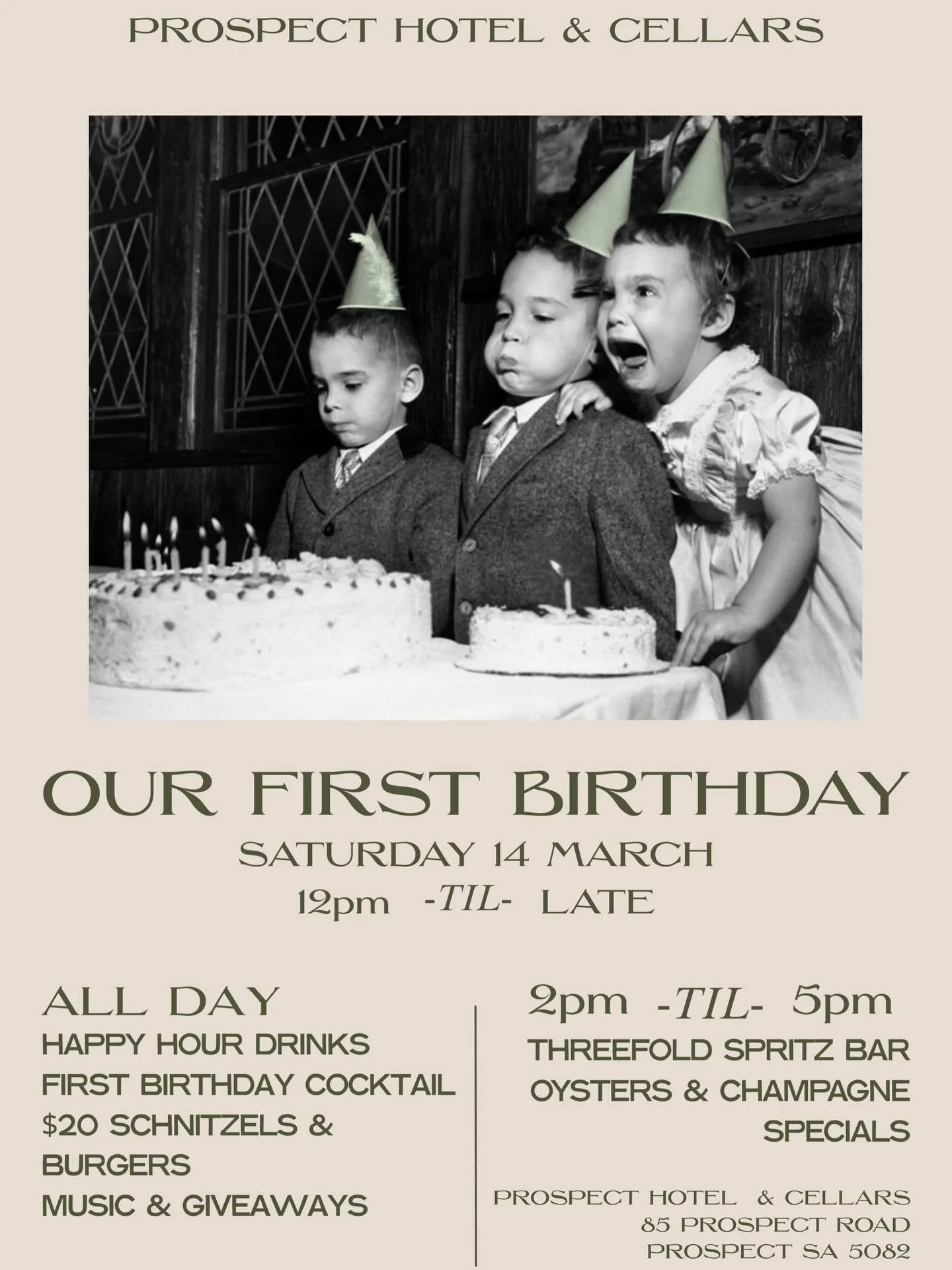 It&rsquo;s our first birthday and we&rsquo;re throwing a party! 🥳
Saturday the 14th of March
12pm til late

Swipe to see what the day&rsquo;s got to offer. 
We can&rsquo;t wait to celebrate with you!