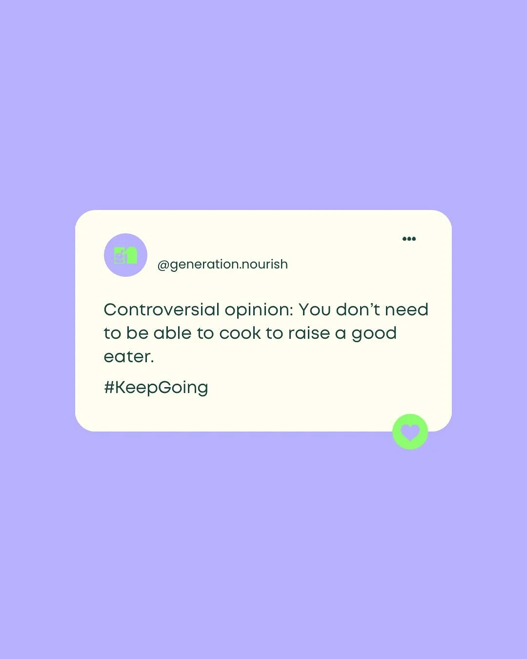 Controversial opinion: You don&rsquo;t need to be able to cook to raise a good eater. It&rsquo;s not about gourmet meals or perfect plates. It&rsquo;s about showing up, keeping it simple, and creating a calm, low-pressure space for your little one to