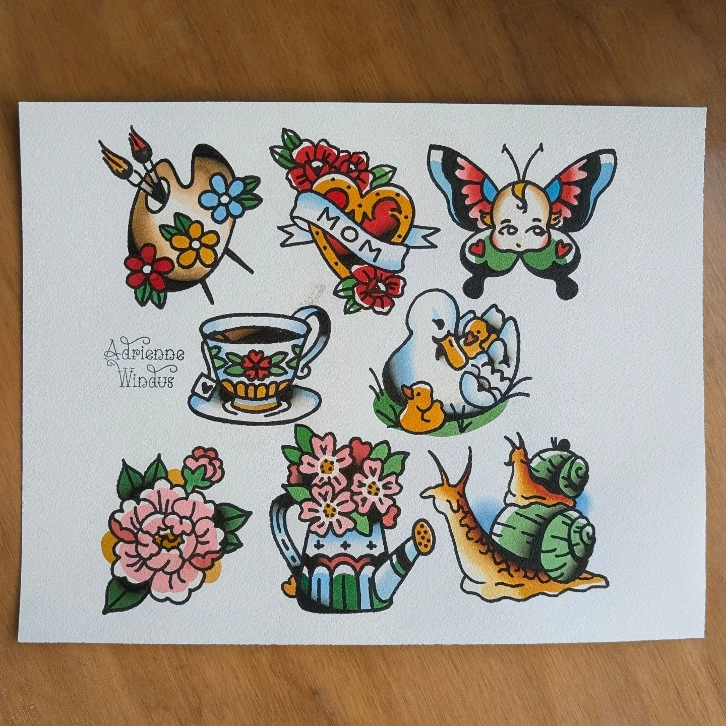 Mother day flash! Get something, with or for mom DM me to book!
.
.#traditionaltattoo #tattoodesign #tattoo #trad #traditionalflash