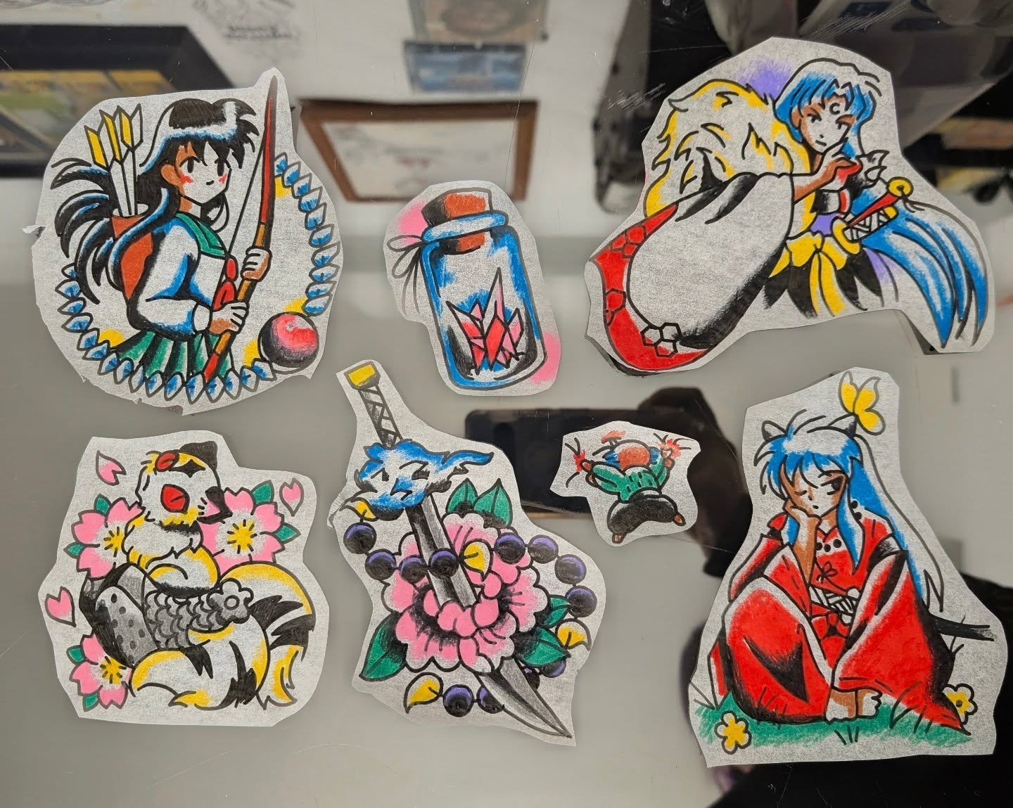 Flash from the past, I've got fond memories of watching #inuyasha on Adult Swim and picking up the newest manga from Borders.
.
.#traditionaltattoo #trad #tattoo traditionalflash