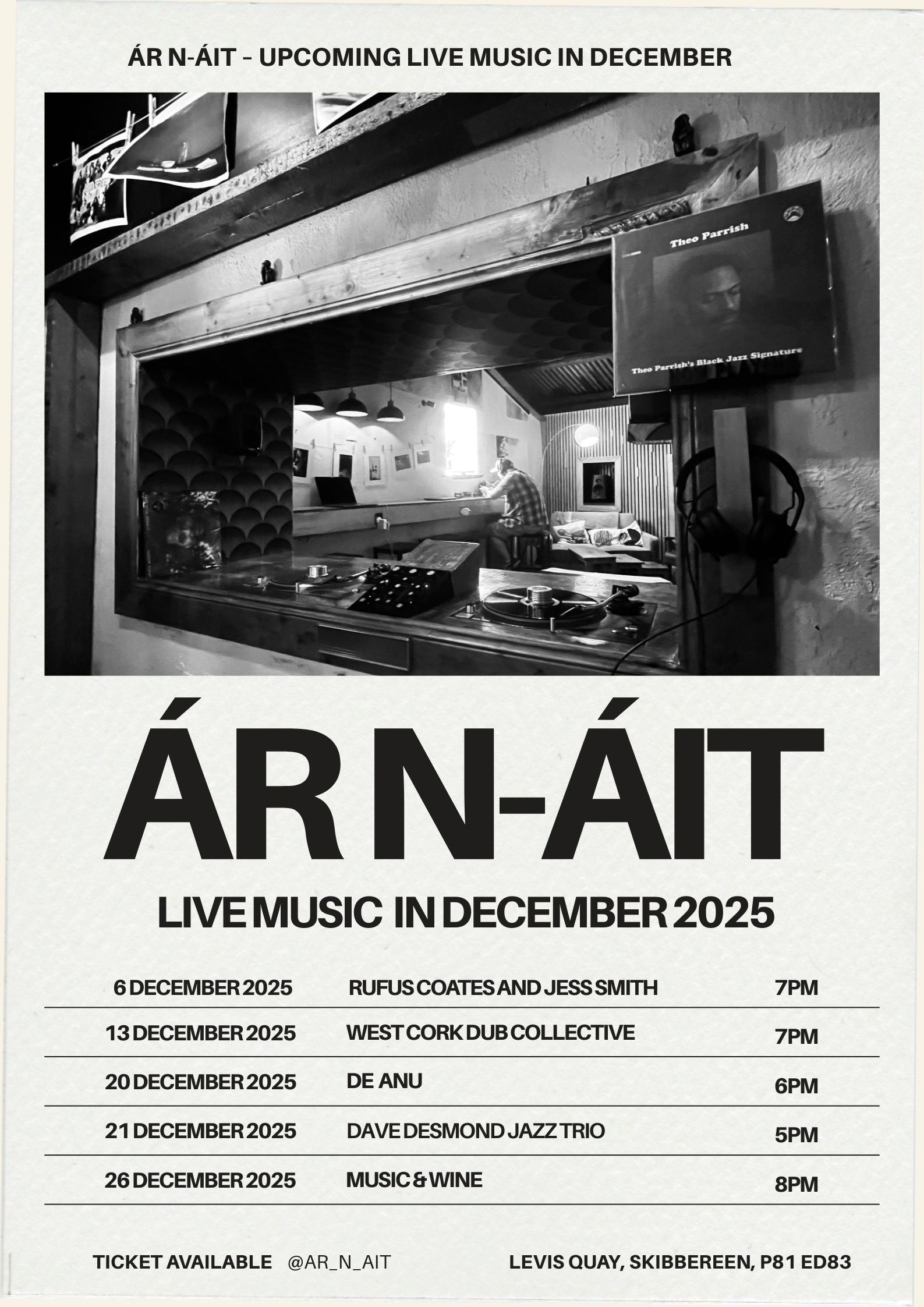 December Music Lineup