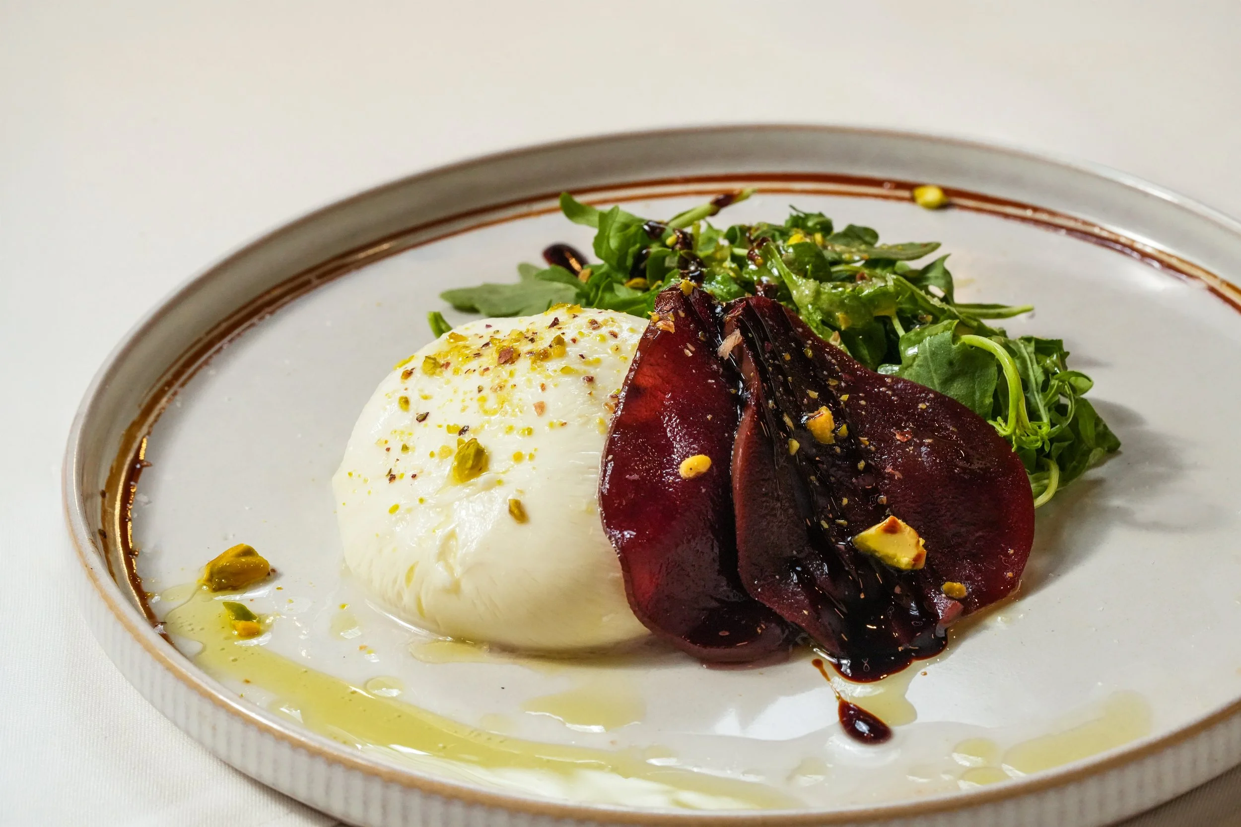 Burrata e Pera Caramellata (V)