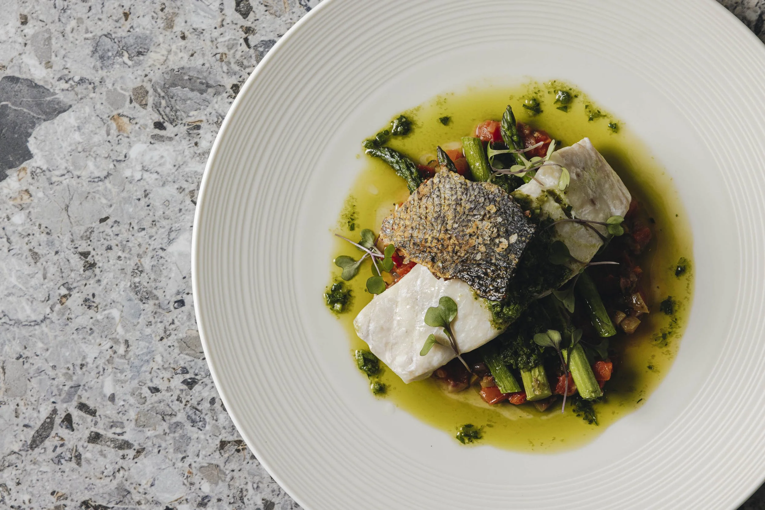 A real seafood dish photographed and promoted by Coral in Terrigal