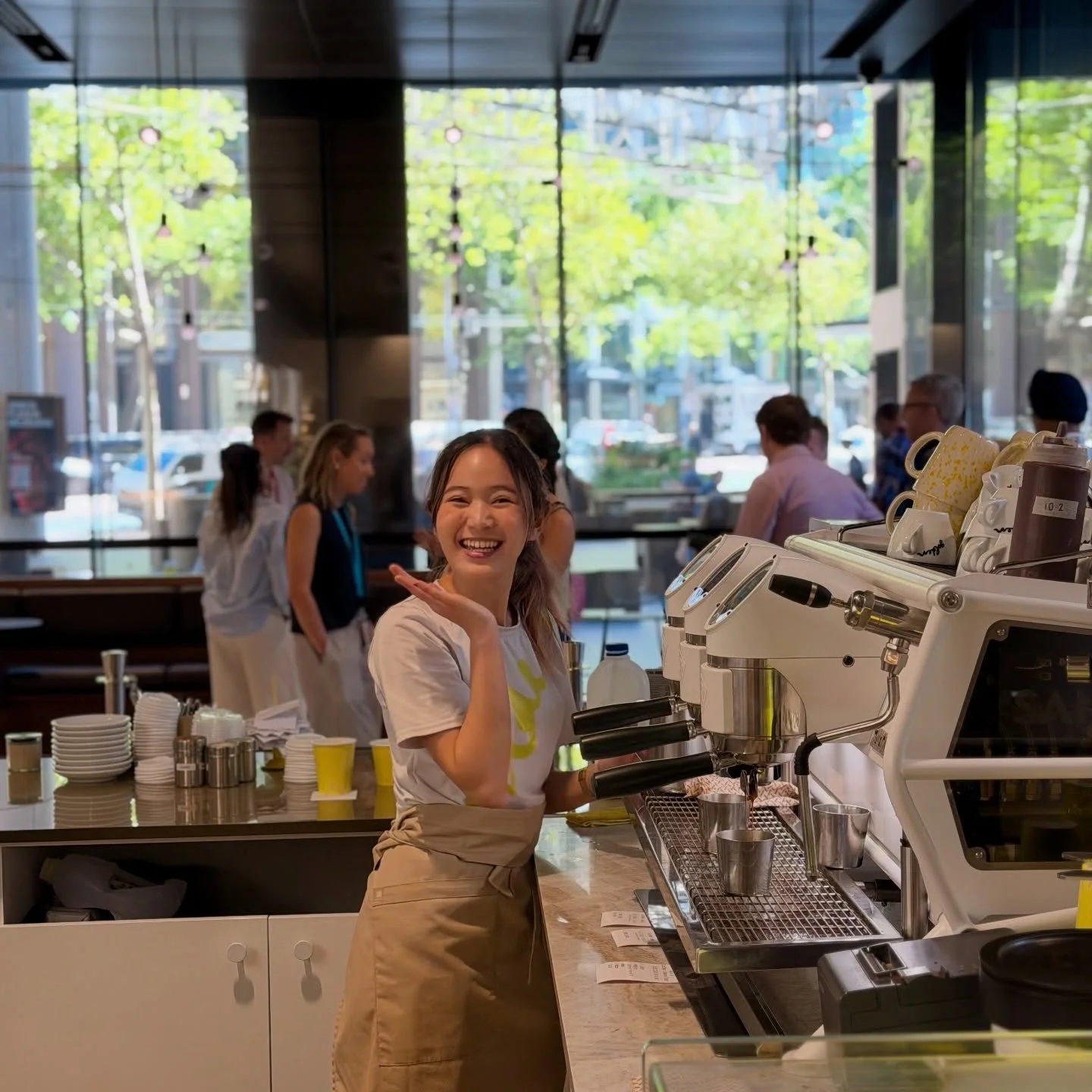 Serving coffee and good moods. Always. 

#barrista #melbournecafe #smileeveryday